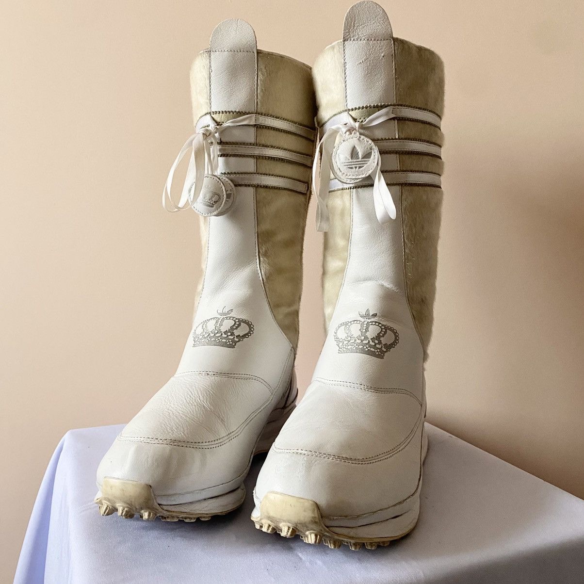 Adidas Adidas Missy Elliott Fur Leather Moto Boxing Shoes Boots Y2K Size US 9 / IT 39 - 3 Thumbnail
