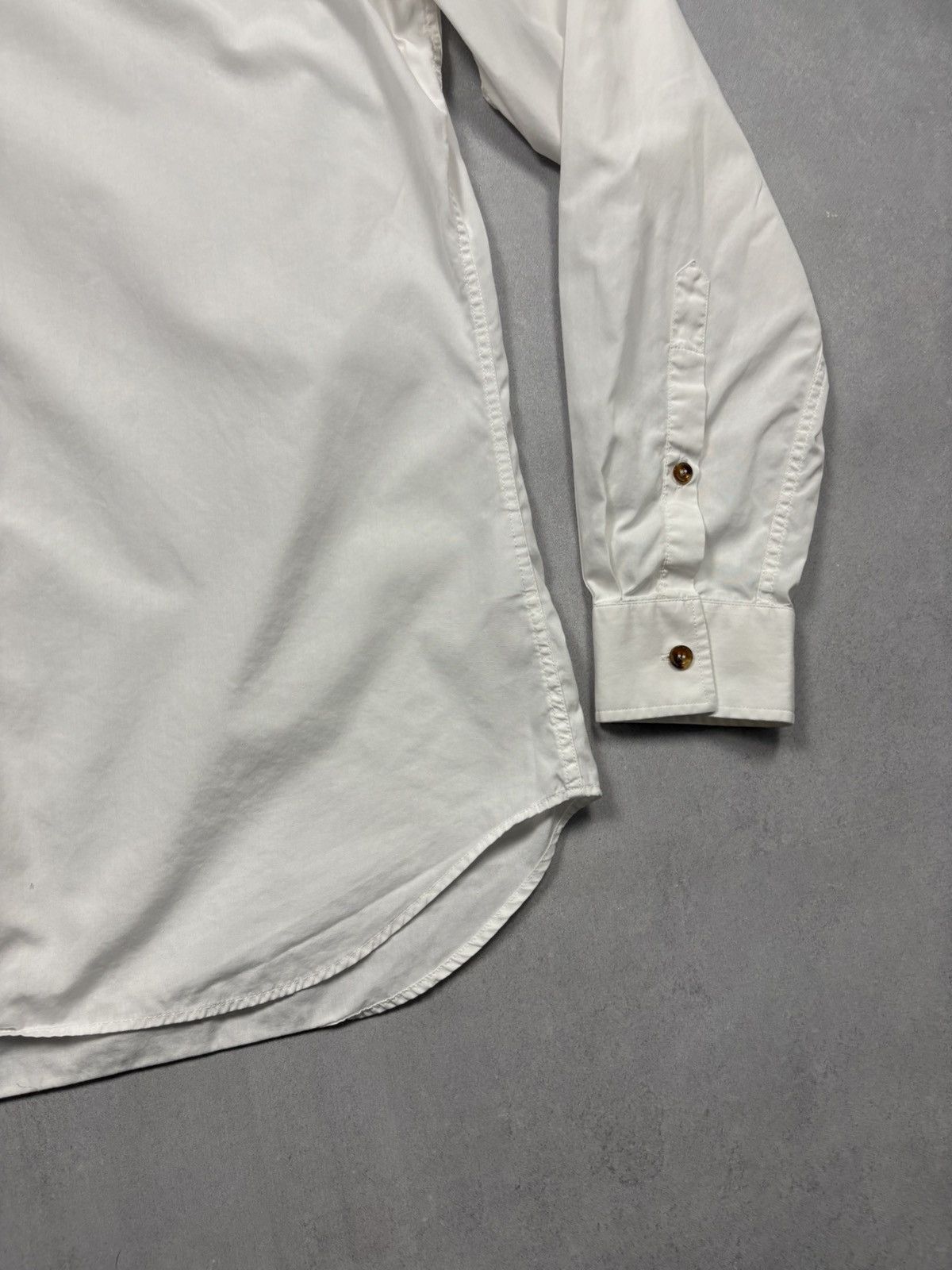 Vivienne Westwood SS15 Vivienne Westwood Orb Small Logo White Button Up Shirt Size US L / EU 52-54 / 3 - 4 Thumbnail