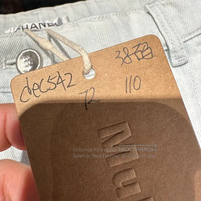 Chanel Chanel Logo button straight jeans Size 25" / US 0 / IT 36 - 5 Thumbnail
