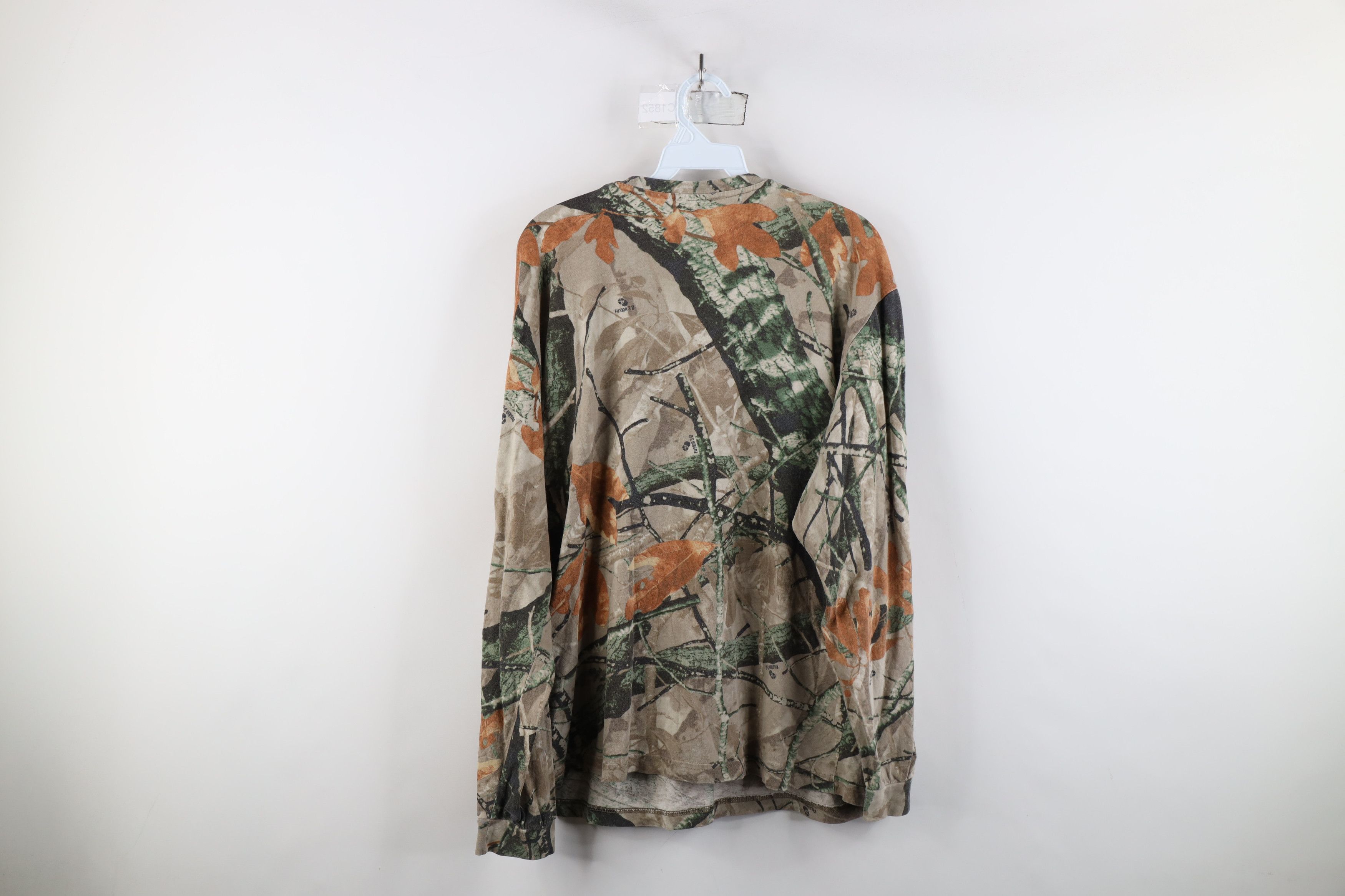 Vintage Vintage 90s Streetwear Camouflage Long Sleeve Pocket T-Shirt Size US XL / EU 56 / 4 - 11 Thumbnail