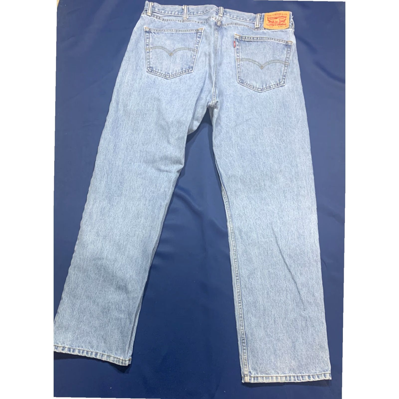 Levi's Levis 505 Mens Regular Straight Jeans Blue 40x31 Medium Cotton Denim Size US 40 / EU 56 - 3 Thumbnail