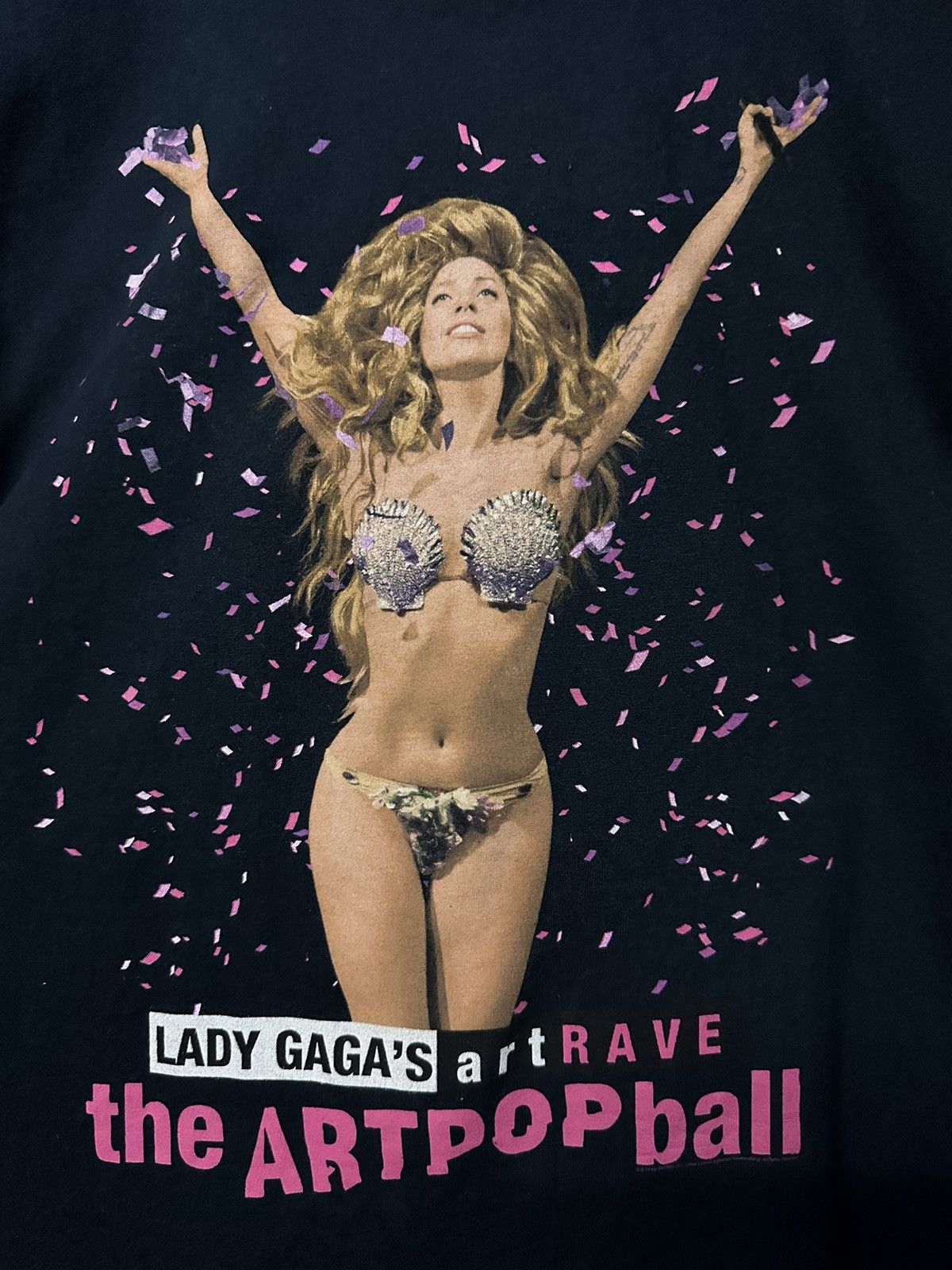 Band Tees × Vintage Vintage Lady Gaga’s Tour Faded Tee Size US L / EU 52-54 / 3 - 2 Thumbnail