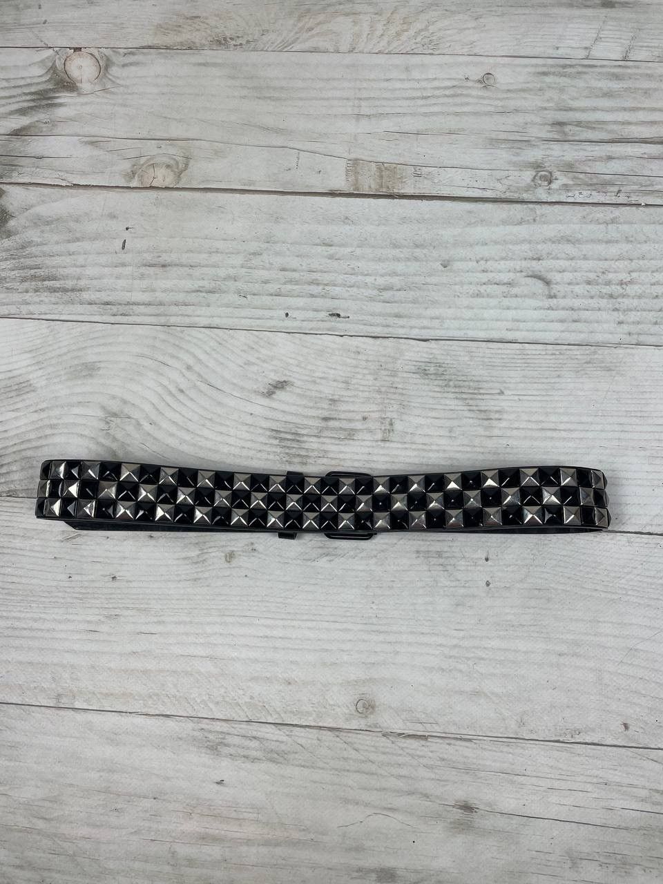Vintage VINTAGE PUNK BELT LEATHER PYRAMID STUDDED 90S Y2K Size ONE SIZE - 10 Thumbnail