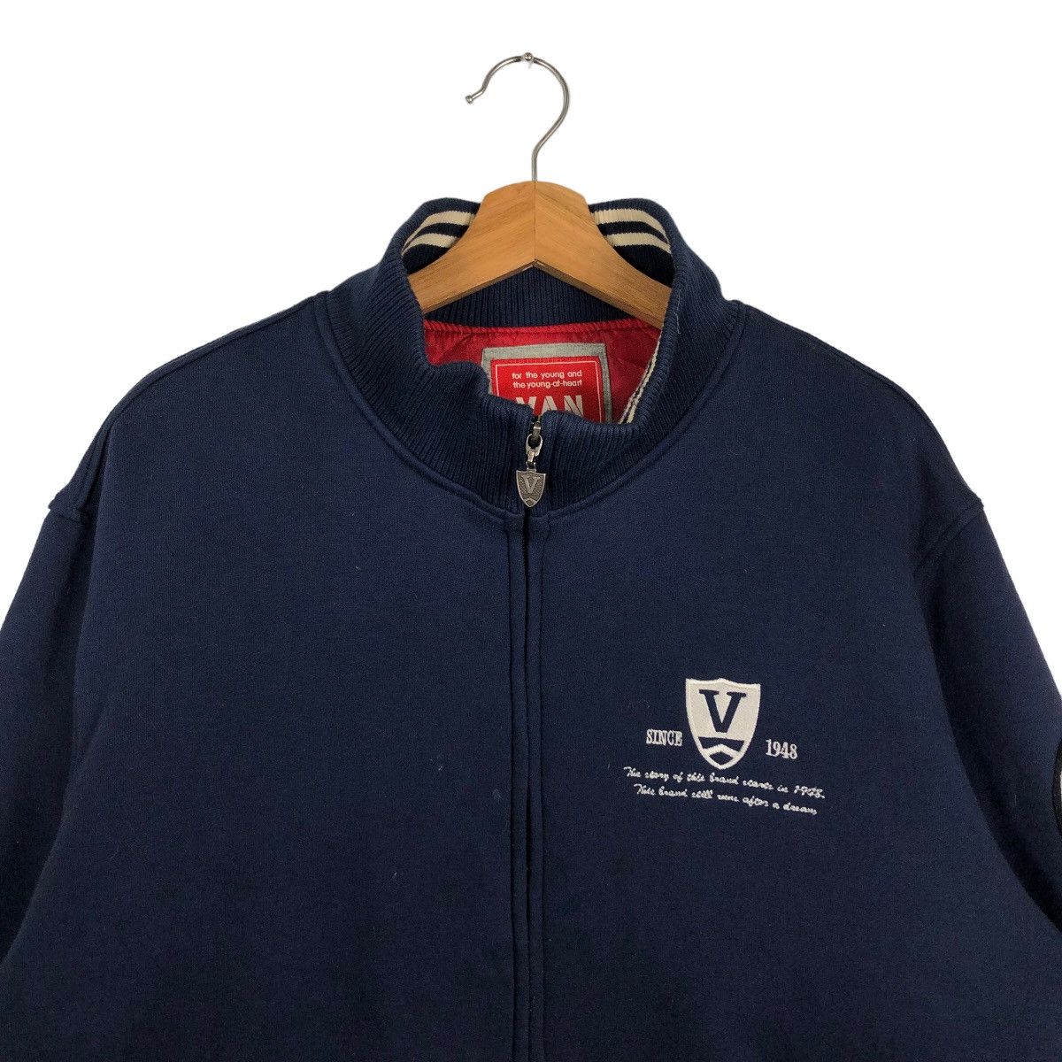 Japanese Brand 🔥90’s Vintage Varsity Jacket Van Jac Big Logo Issey Miyake Size US L / EU 52-54 / 3 - 3 Thumbnail