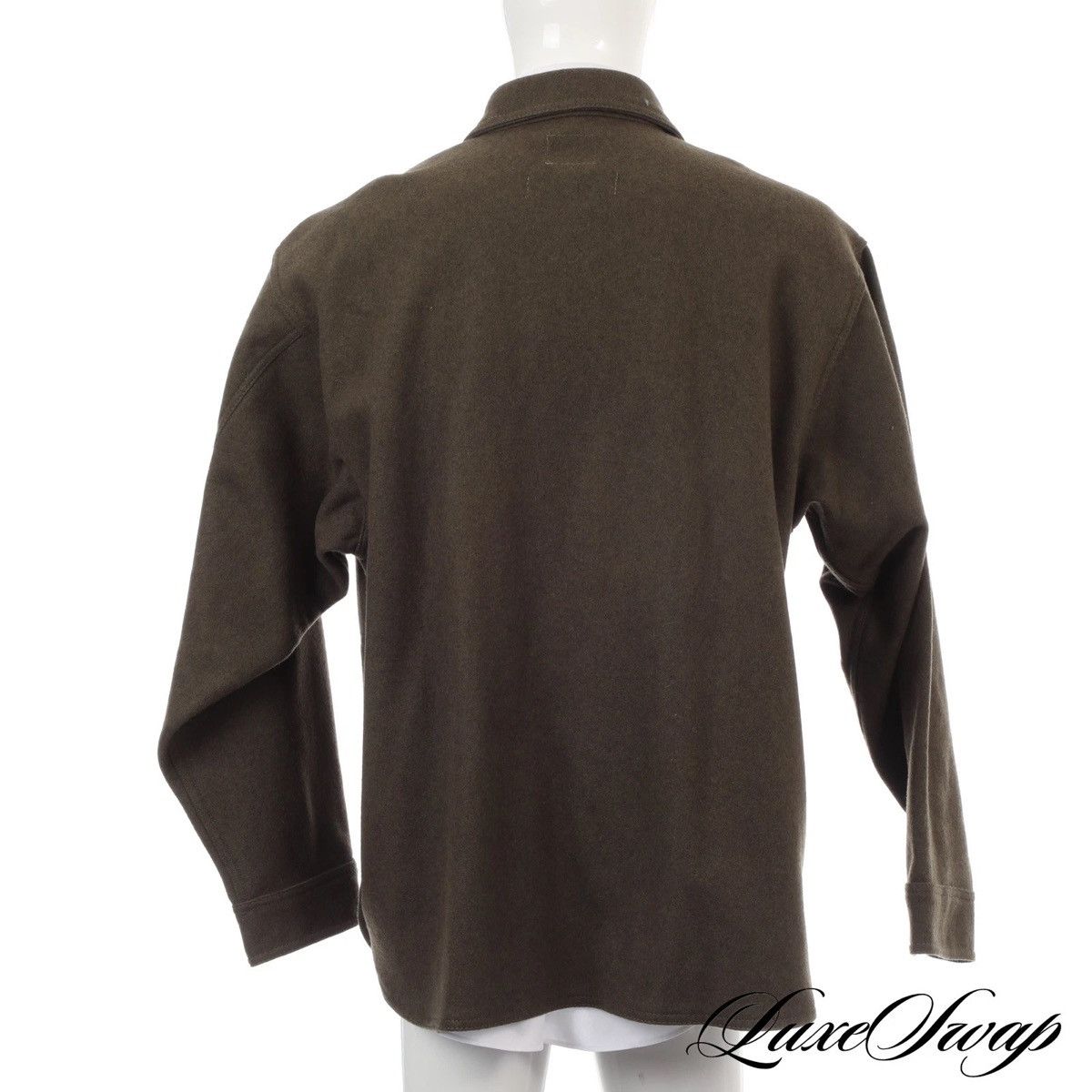 18 East 18 East x Johnson Mills Made in USA Olive Tweed Zip 2XL Size US XXL / EU 58 / 5 - 2 Thumbnail