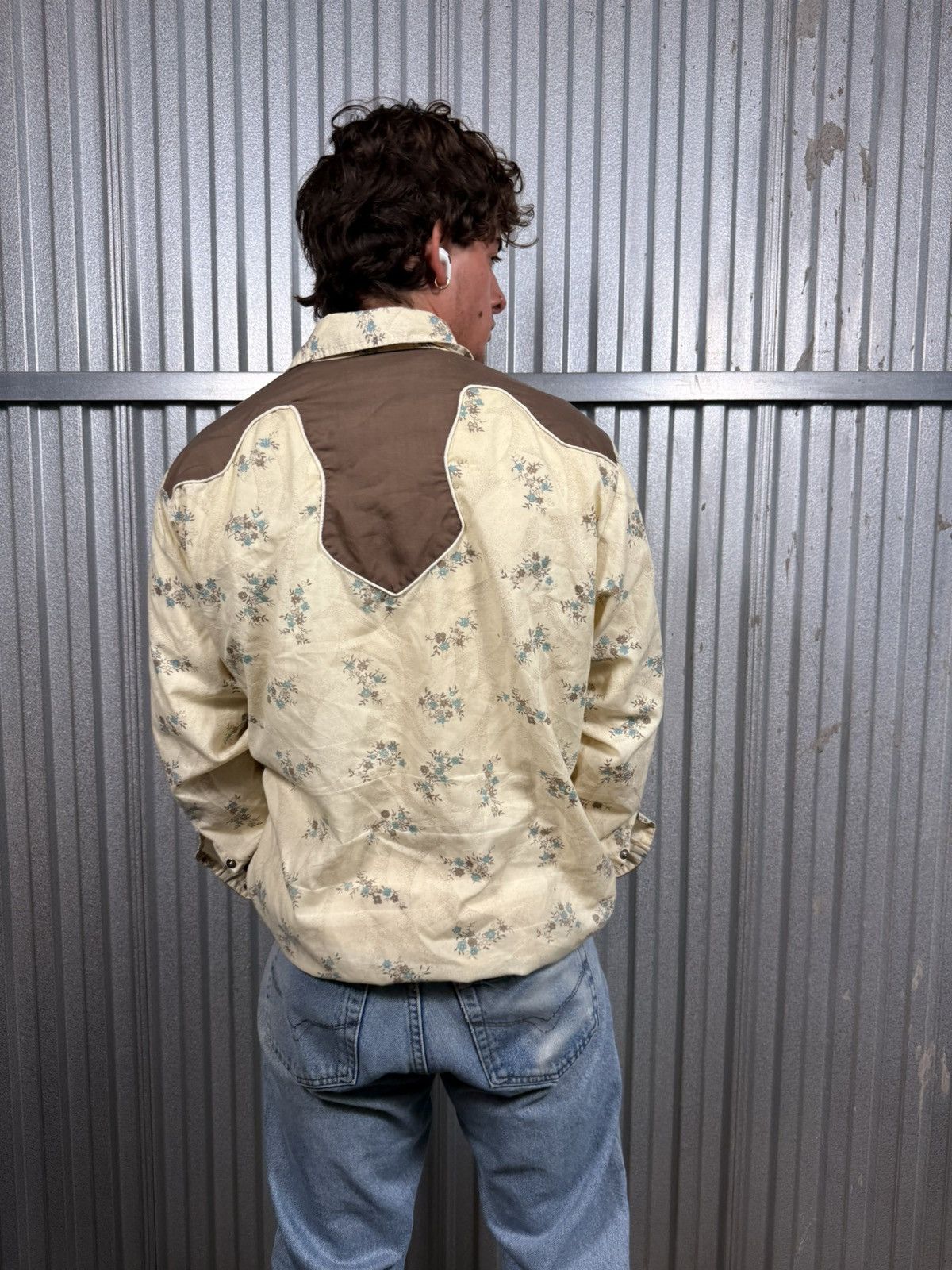 Other 70s Vintage Westerns Best Cowboy Floral Pearl Snap Shirt Size US XL / EU 56 / 4 - 4 Thumbnail