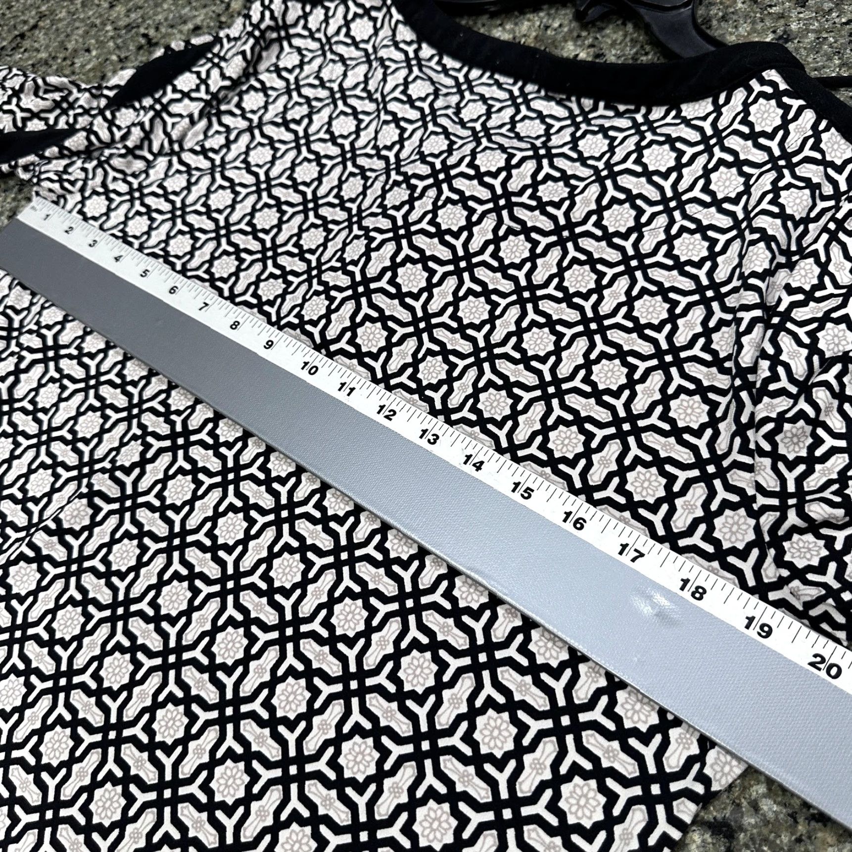 JM Collection JM Collection Tunic Dress Women L Black White Pink Geometric 3/4 Sleeve Boho V-Neck Print Shirt/Dress Size L / US 10 / IT 46 - 5 Thumbnail