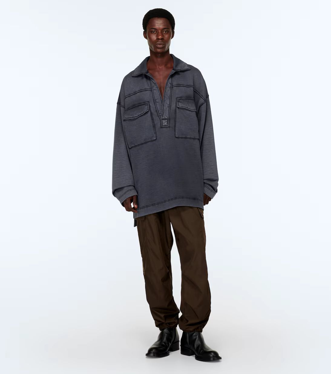 Dries Van Noten Dries Van Noten Hassette Cotton Jersey Sweatshirt Medium Size US M / EU 48-50 / 2 - 3 Thumbnail