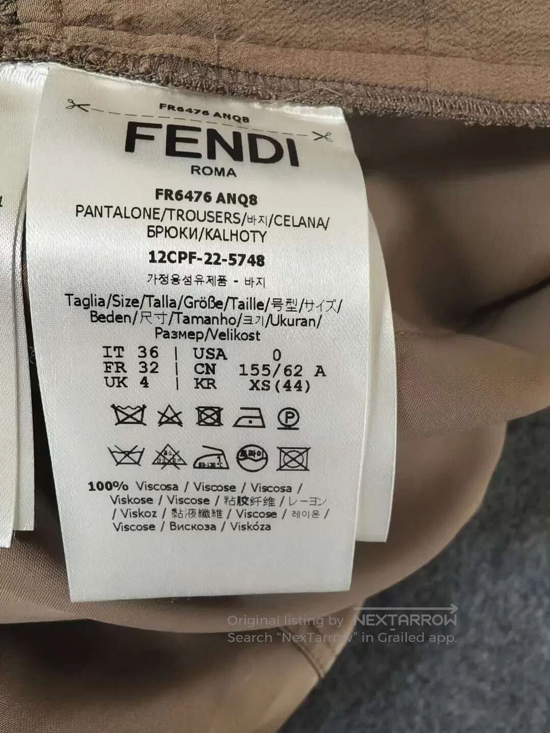 Fendi Fendi Solid Pleated Cargo Pants. Size US 36 / EU 52 - 4 Thumbnail