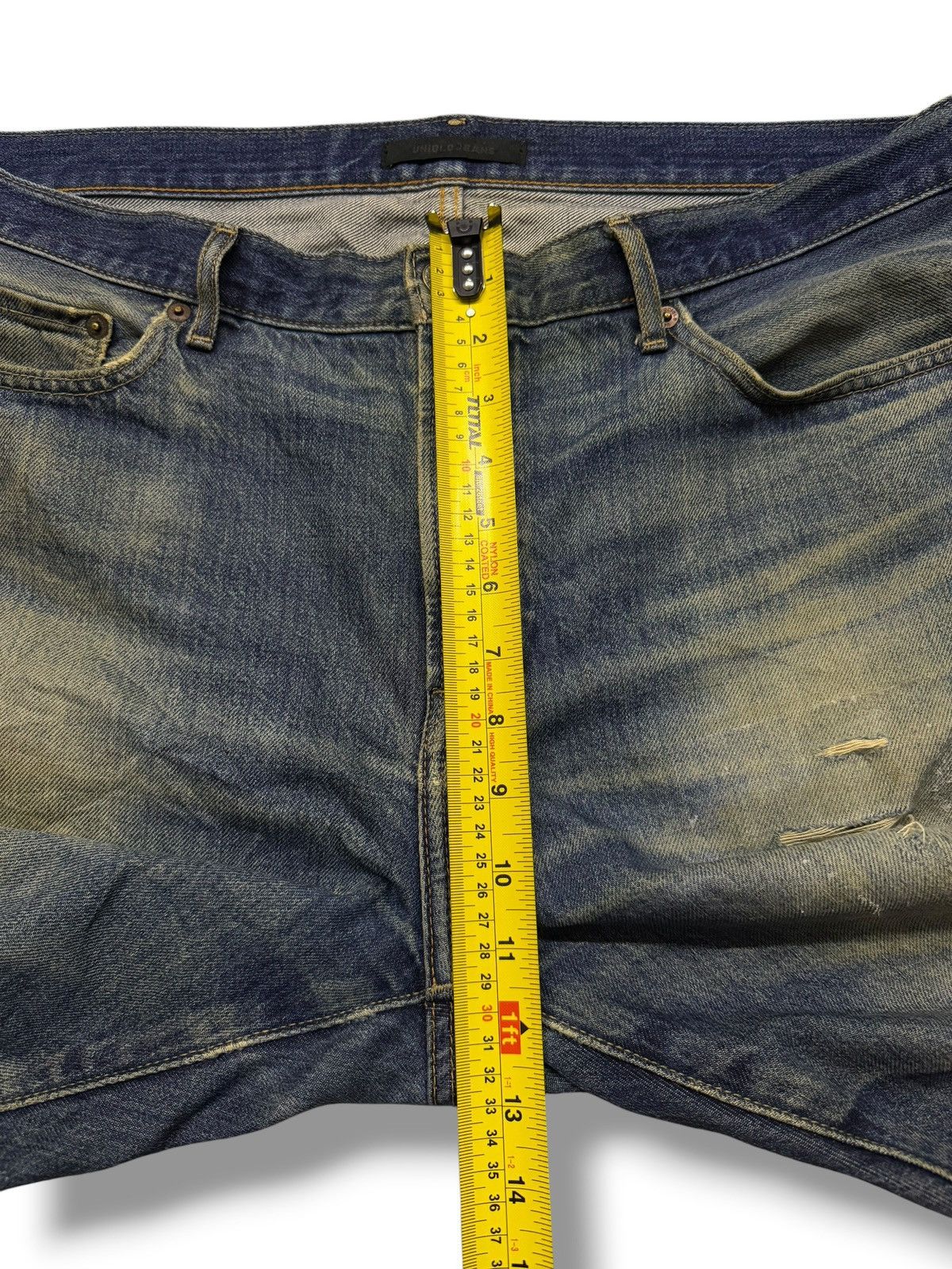 Uniqlo Vintage Uniqlo Japanese Denim Jeans | Loose Fit Straight W38 Size US 38 / EU 54 - 13 Thumbnail