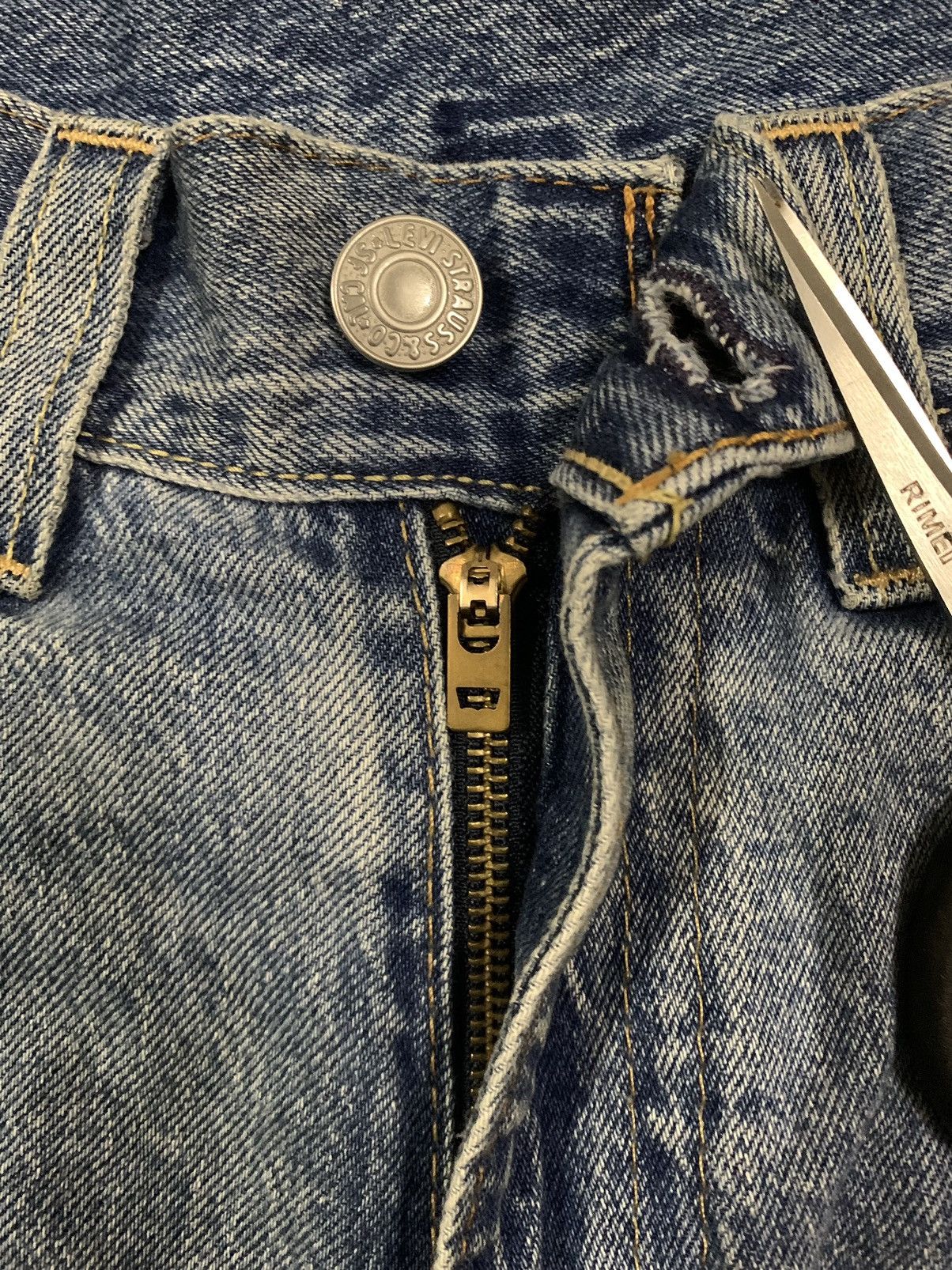 Levi's Vintage Clothing Vintage Y2K Levis Big E Stay Loose Straight Blue Wash Jeans Size US 34 / EU 50 - 4 Thumbnail