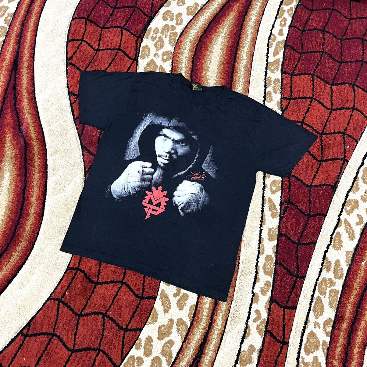 Naked & Famous Vintage Manny Pacquiao Boxing Legend Rare T Shirt Size US L / EU 52-54 / 3 - 3 Thumbnail