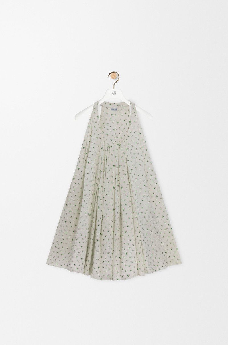 Loewe o1in1g0426 Trapeze Dress in Silk in Multicolor Size L / US 10 / IT 46 - 1 Thumbnail