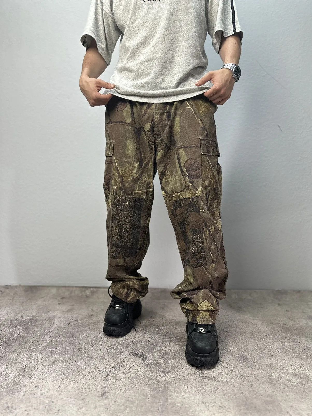 Vintage Vintage Real Tree style Baggy Japan Cargo pants Military Y2K Size US 36 / EU 52 - 3 Thumbnail