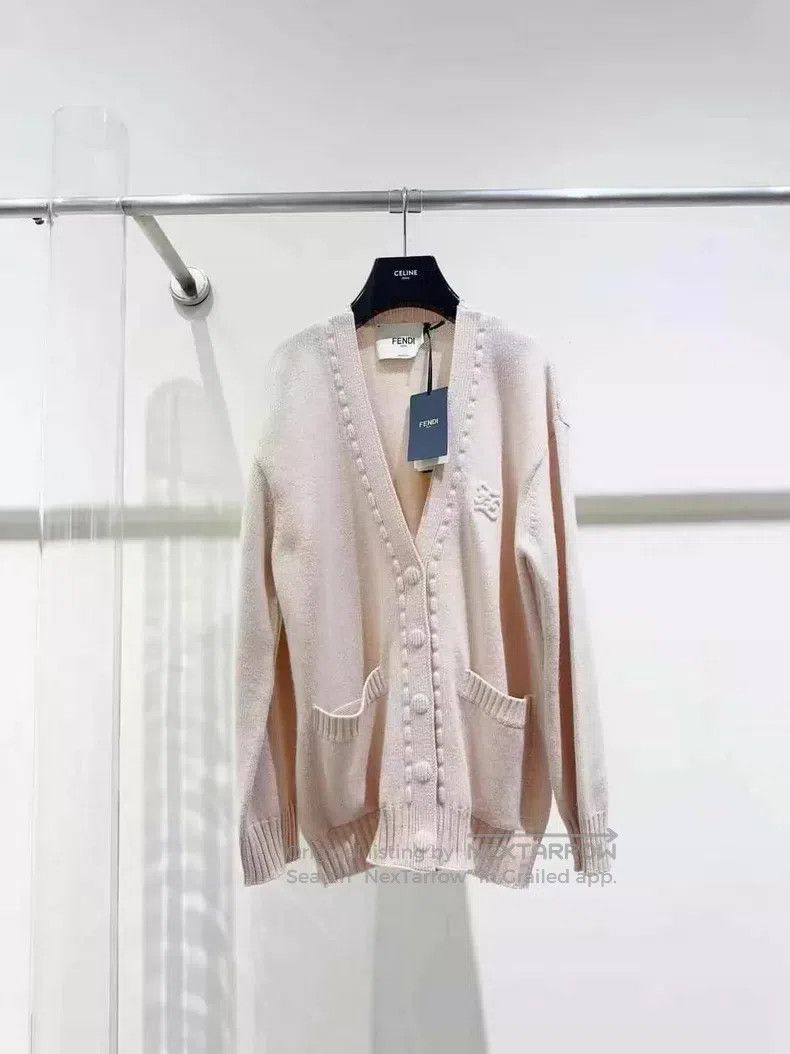 Fendi Fendi Cardigan, Show White and Gentle Color Size 4XL / US 24-26 - 1 Thumbnail