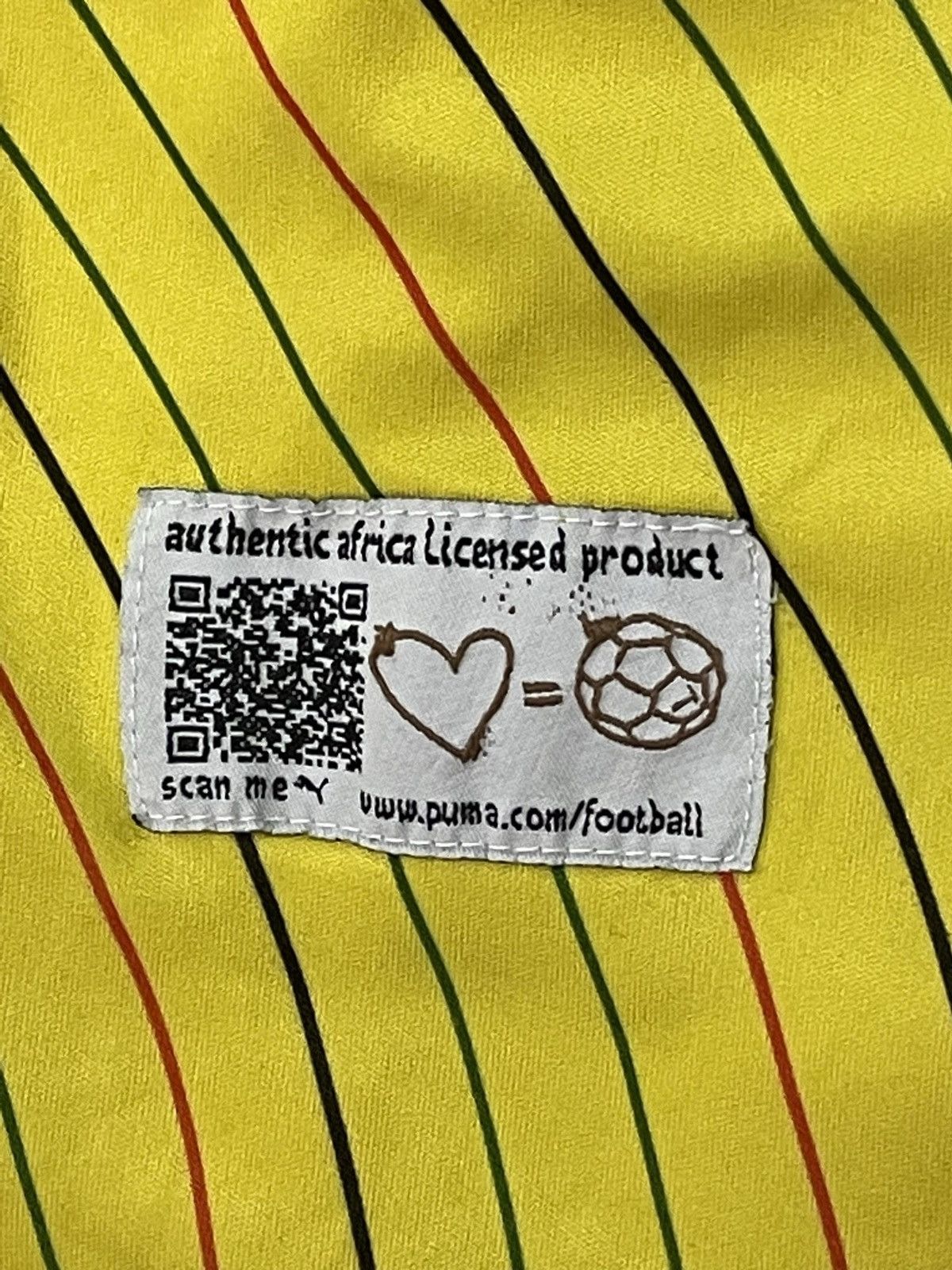 Puma 2013 SOUTH AFRICA PUMA HOME SOCCER JERSEY BLOKECORE Y2K Size US S / EU 44-46 / 1 - 5 Thumbnail