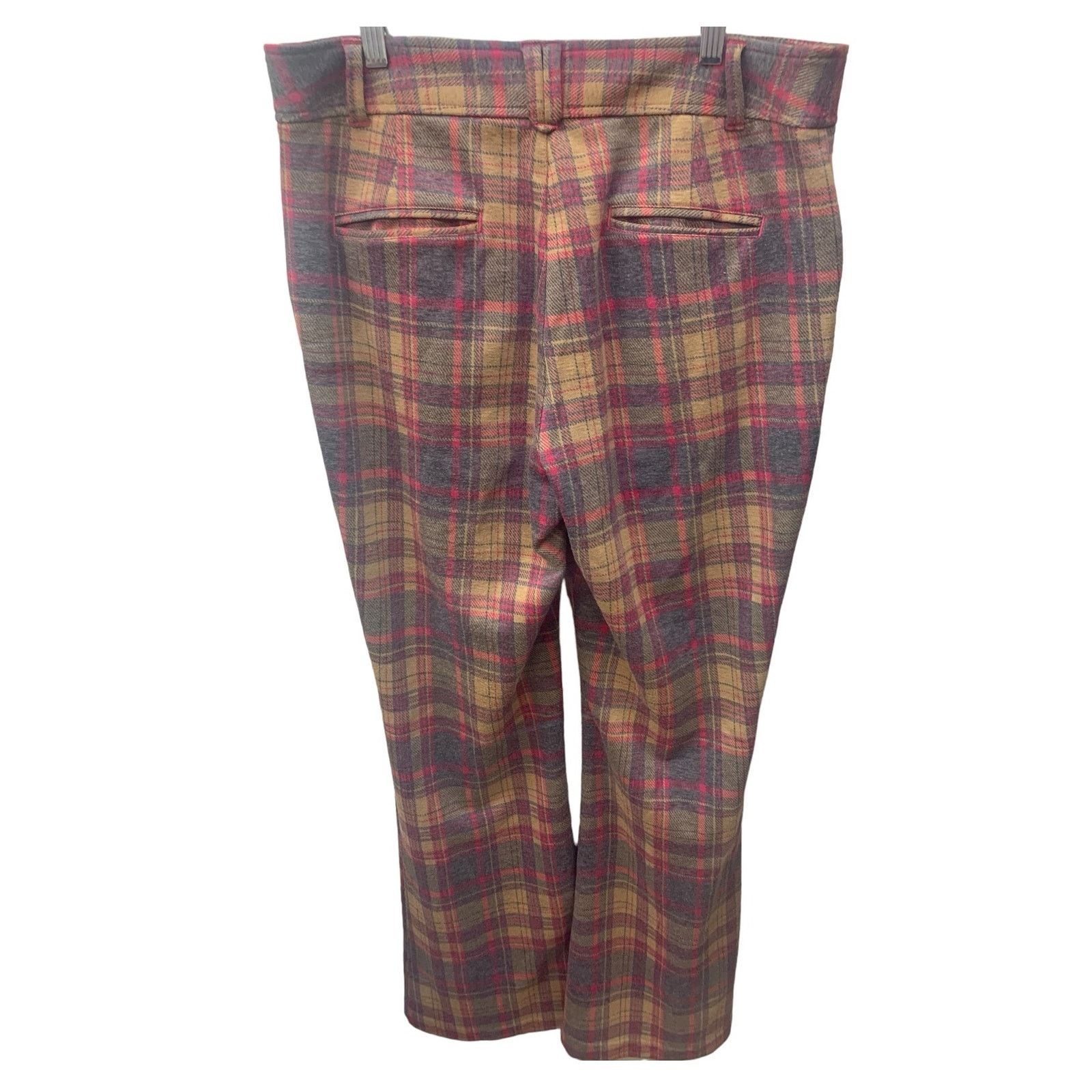 Anthropologie Anthropologie The Essential Trouser Rose Plaid Size 12 Size 34" / US 12 / IT 48 - 7 Thumbnail