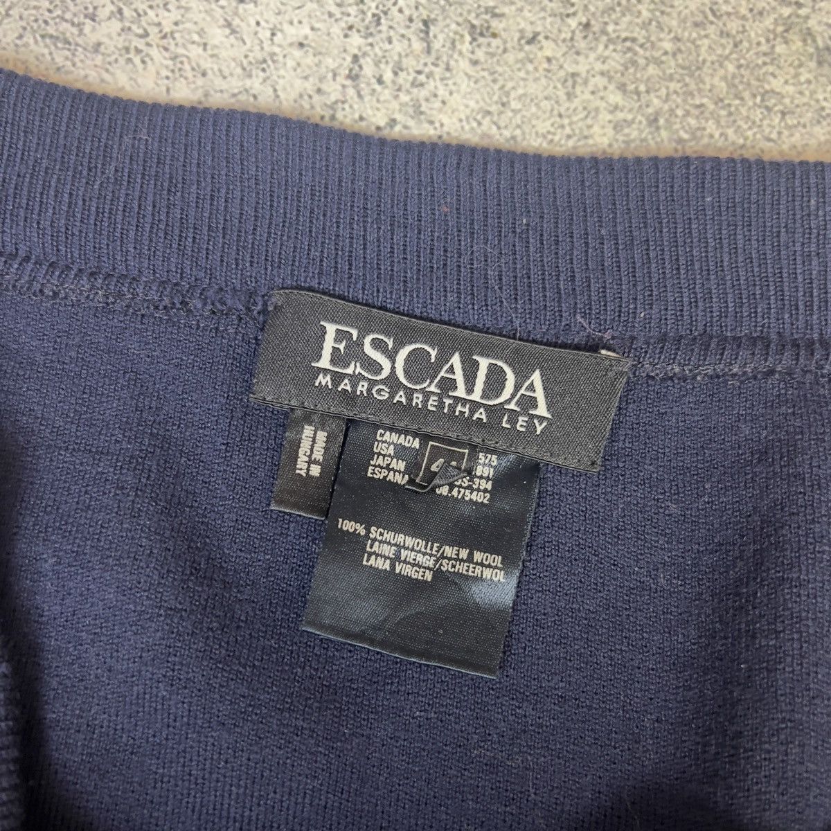 Escada Escada Skirt Women's Size 44 Wool Blue Luxury Vintage 90s Size 30" / US 8 / IT 44 - 3 Thumbnail