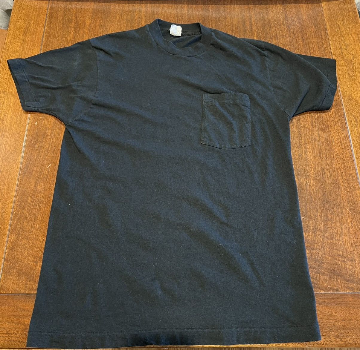 Fruit Of The Loom 80s Single Stitch Fruit of the Loom Pocket Tee Size US XL / EU 56 / 4 - 1 Thumbnail