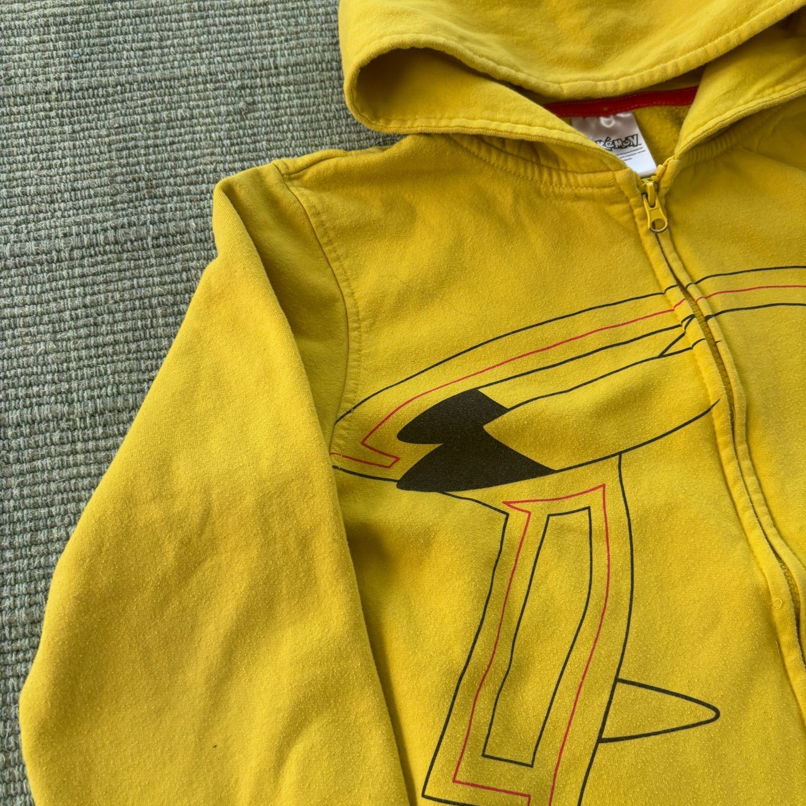 Pokemon Kids Yellow Pikachu Pokemon Zip Up Hoodie Sz L Size US L / EU 52-54 / 3 - 4 Thumbnail