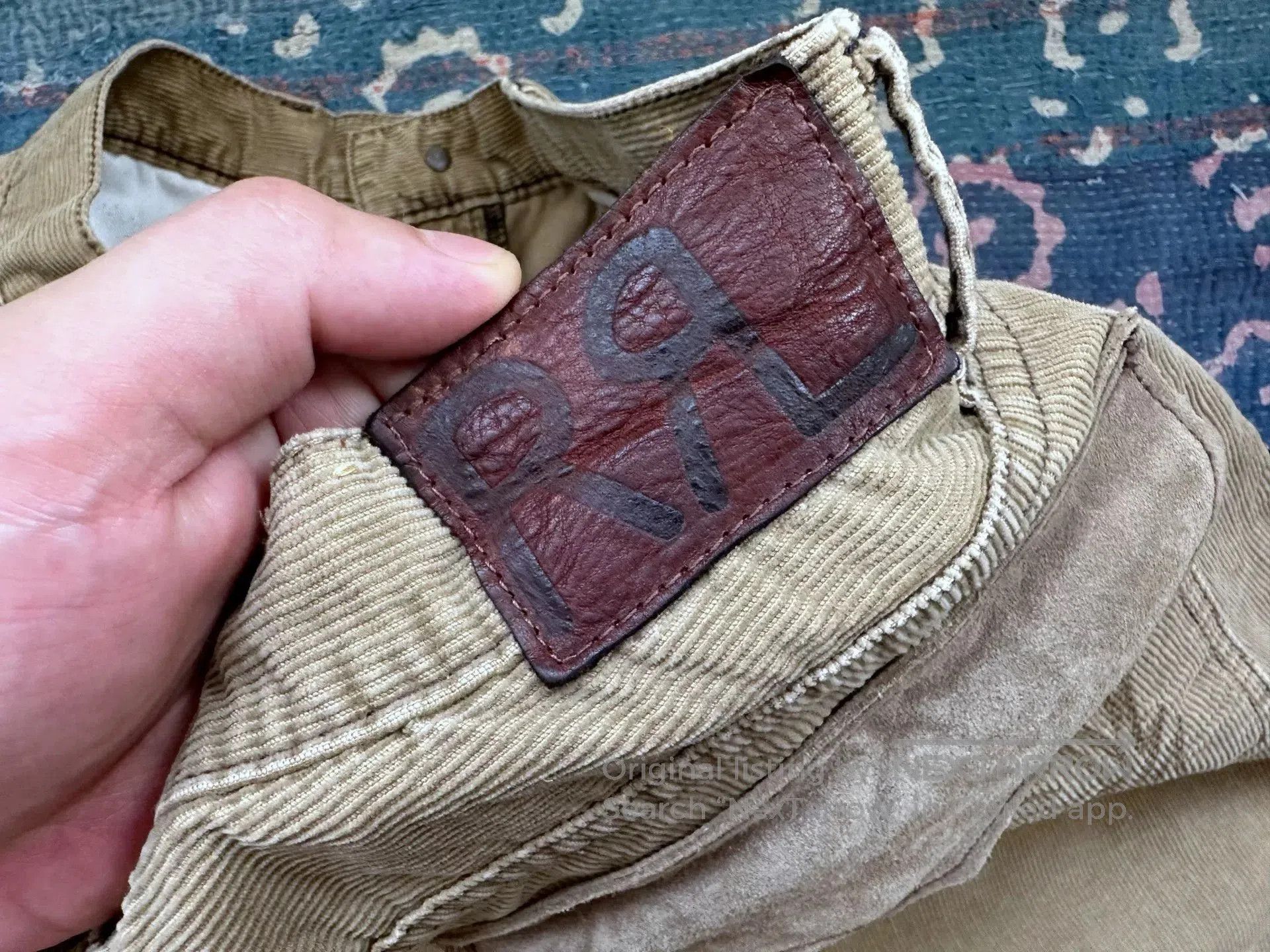 RRL Ralph Lauren rrl western embroidered patchwork denim pants. Size US 32 / EU 48 - 6 Thumbnail