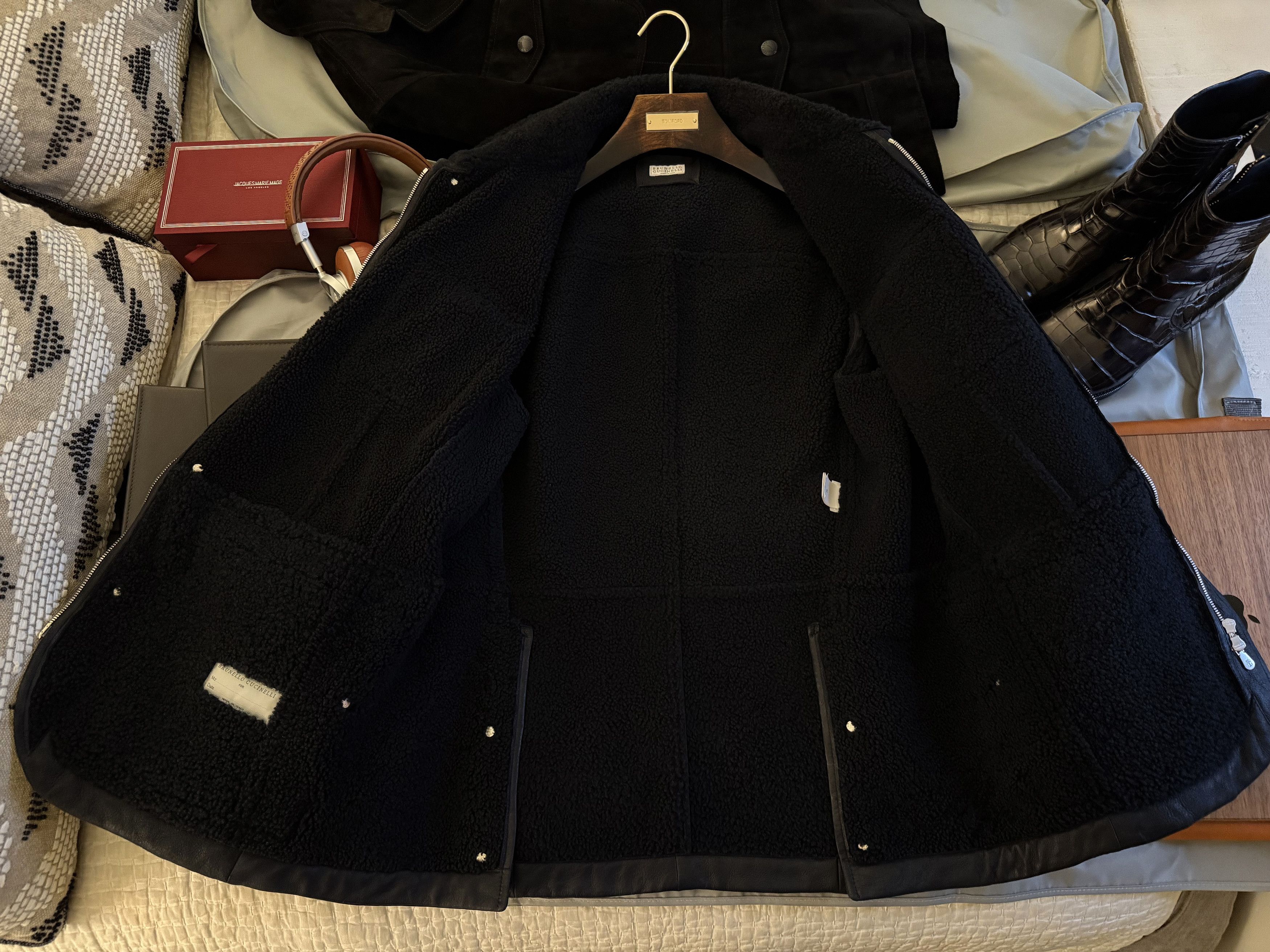 Brunello Cucinelli A Menswear Grail, Ultra-Rare $15,000 Full Shearling Jacket Size US M / EU 48-50 / 2 - 9 Thumbnail