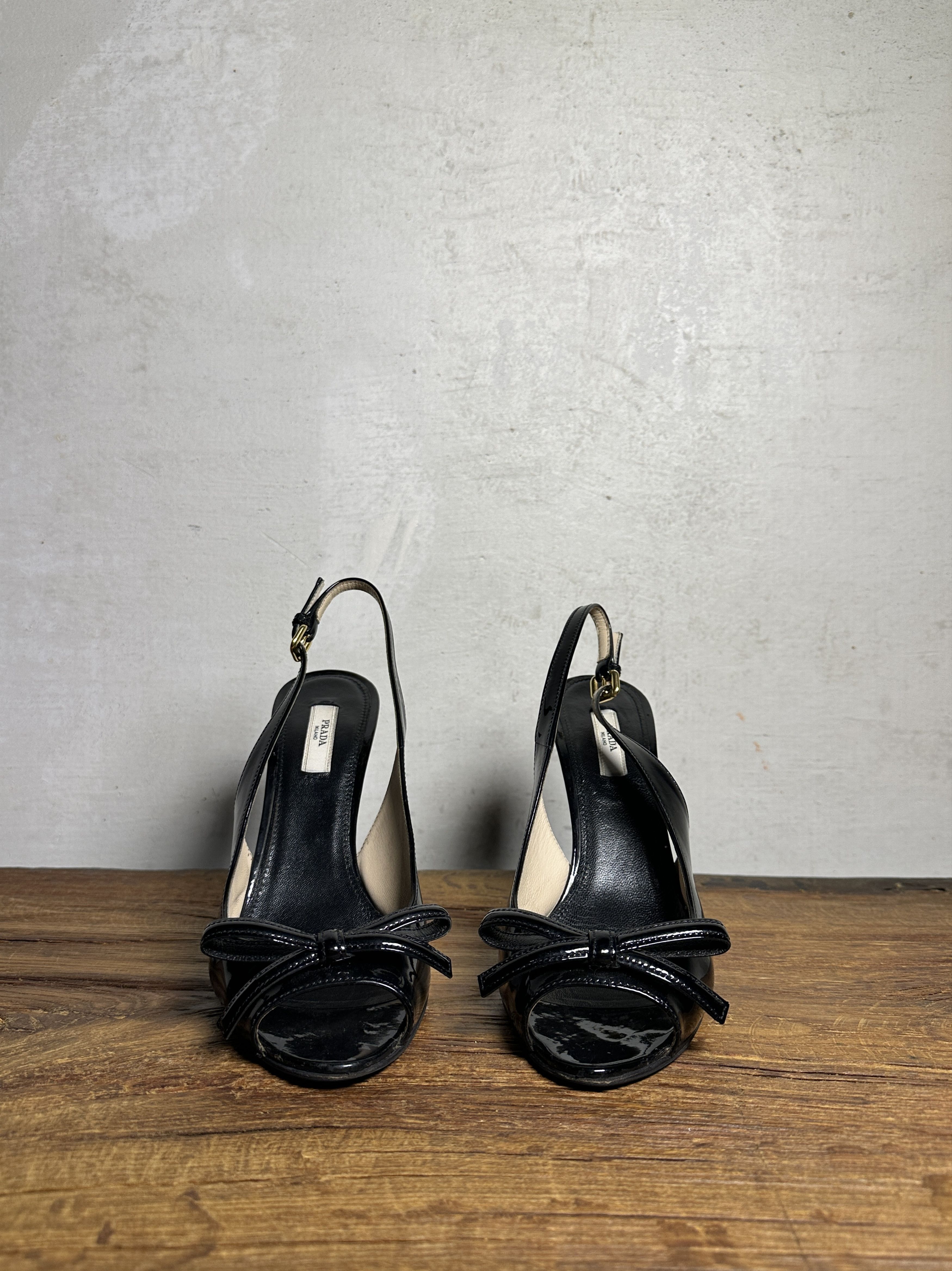 Prada Prada Patent Leather Mules Size US 9 / IT 39 - 12 Thumbnail
