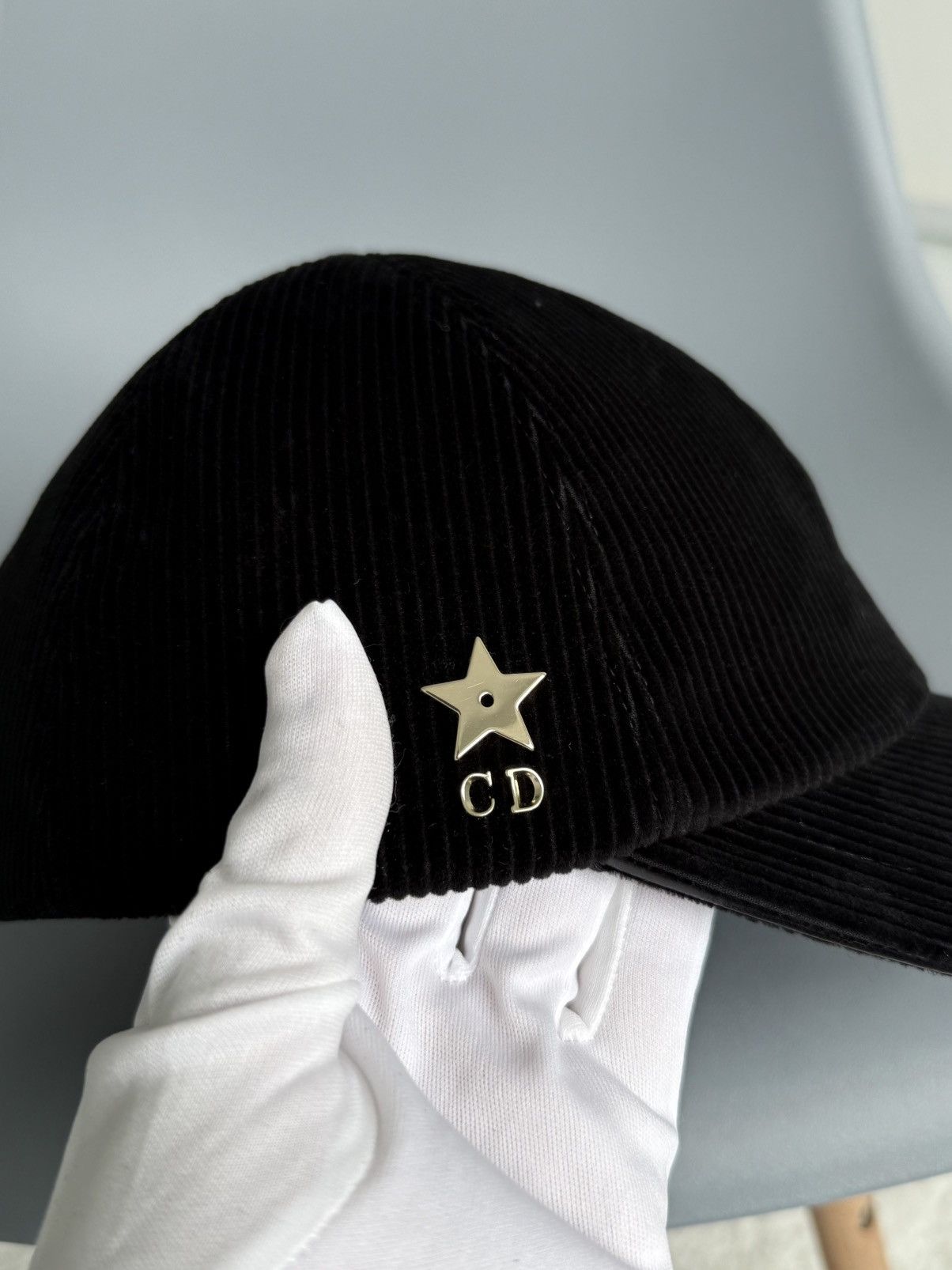 Dior Dior D-Player Cap Corduroy Black Size ONE SIZE - 11 Thumbnail