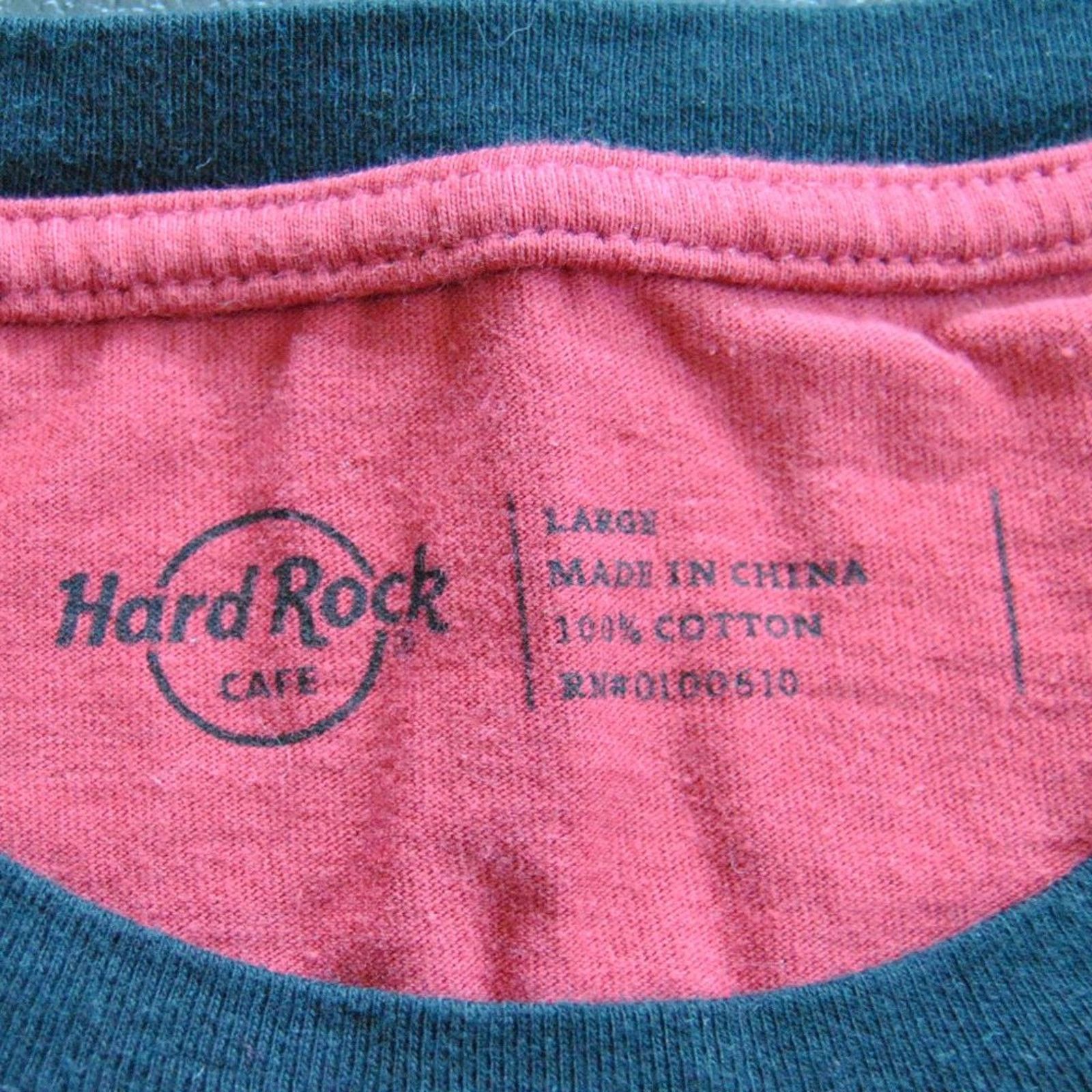 Hard Rock Cafe Hard Rock Café Pittsburgh Large Red Short Sleeve Shirt Size US L / EU 52-54 / 3 - 5 Thumbnail