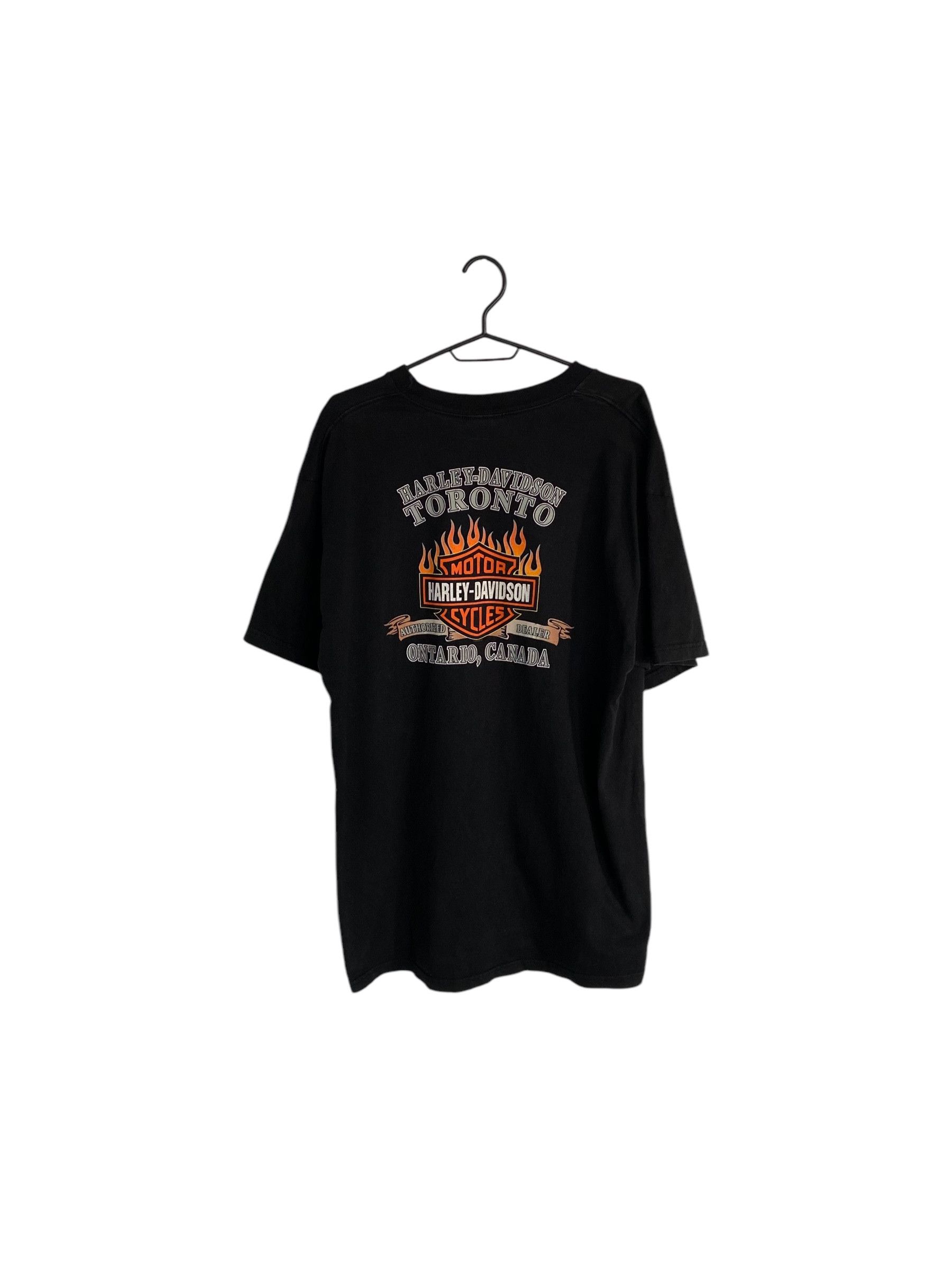 Harley Davidson × Vintage Ontario, Canada dealer promo tee Size US XXL / EU 58 / 5 - 4 Thumbnail