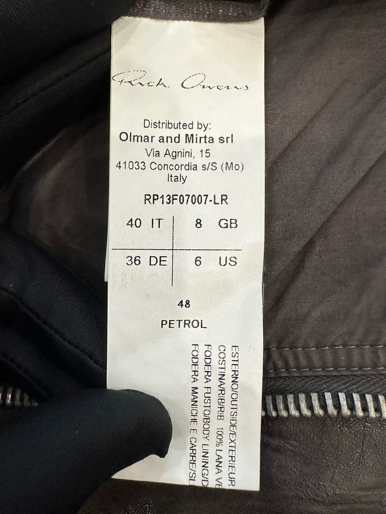 Rick Owens Rick Owens Zipper motorcycle women's leather clothes-2506 Size US M / EU 48-50 / 2 - 7 Thumbnail