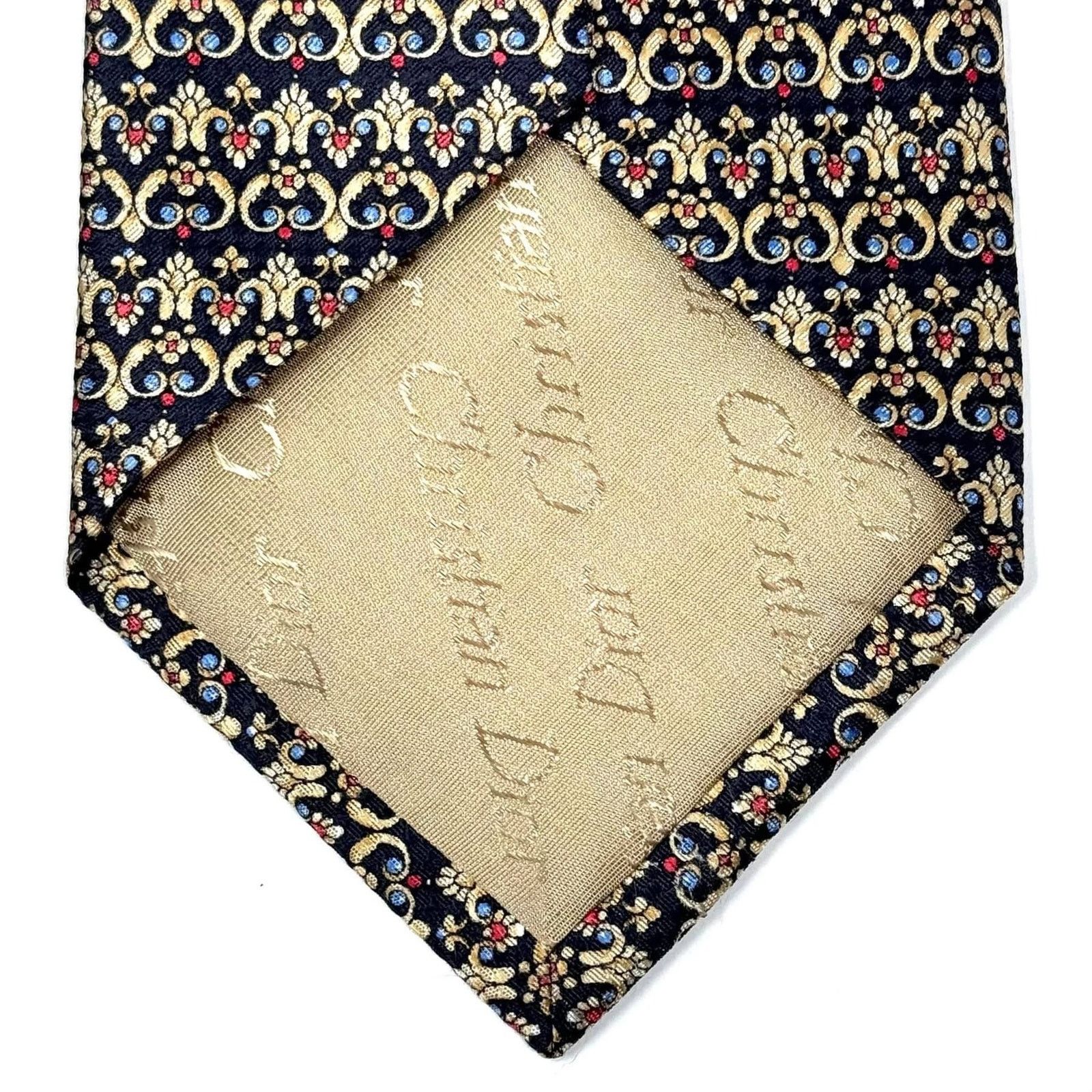 Christian Dior Monsieur Christian Dior Abstract Pattern Tie Size ONE SIZE - 7 Thumbnail