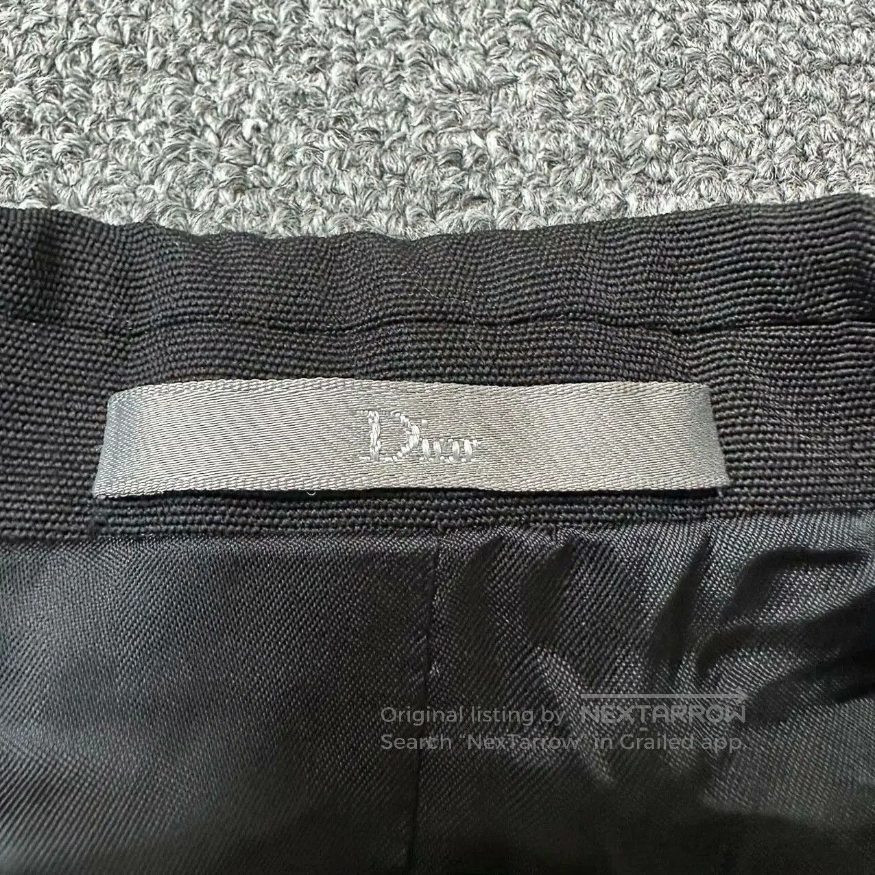 Dior Dior Homme Black Wool Stripe Logo Blazer. Size US S / EU 44-46 / 1 - 4 Thumbnail