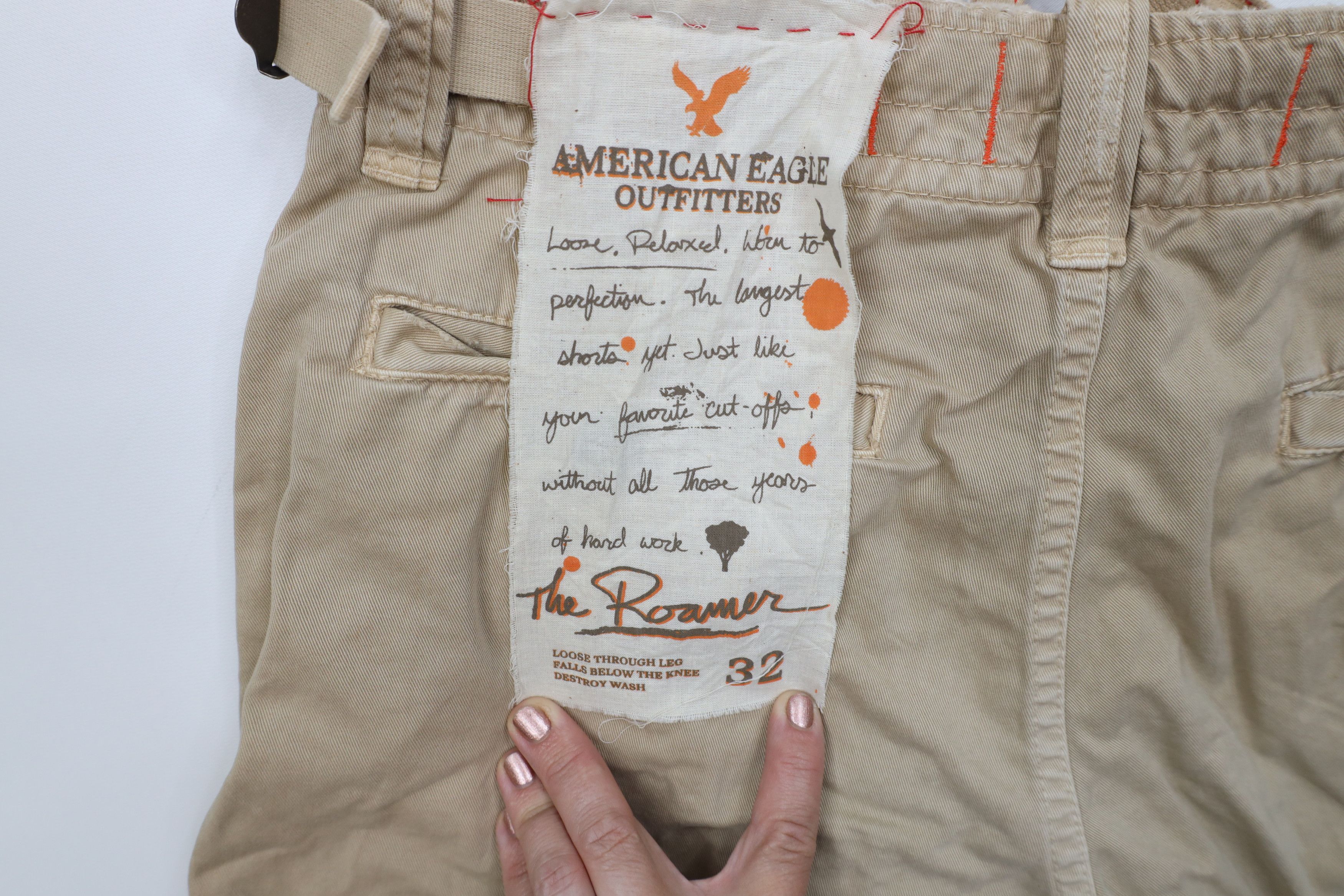 American Eagle Outfitters Deadstock Vintage Y2K American Eagle Outfitters GI Shorts Size US 32 / EU 48 - 15 Thumbnail