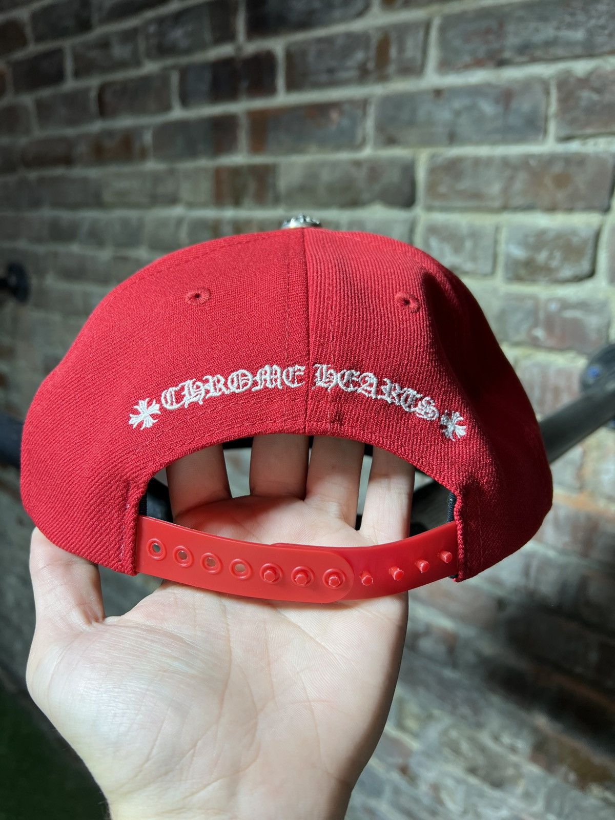 Chrome Hearts Chrome Hearts CH Baseball Hat Snapback Red Size ONE SIZE - 3 Thumbnail