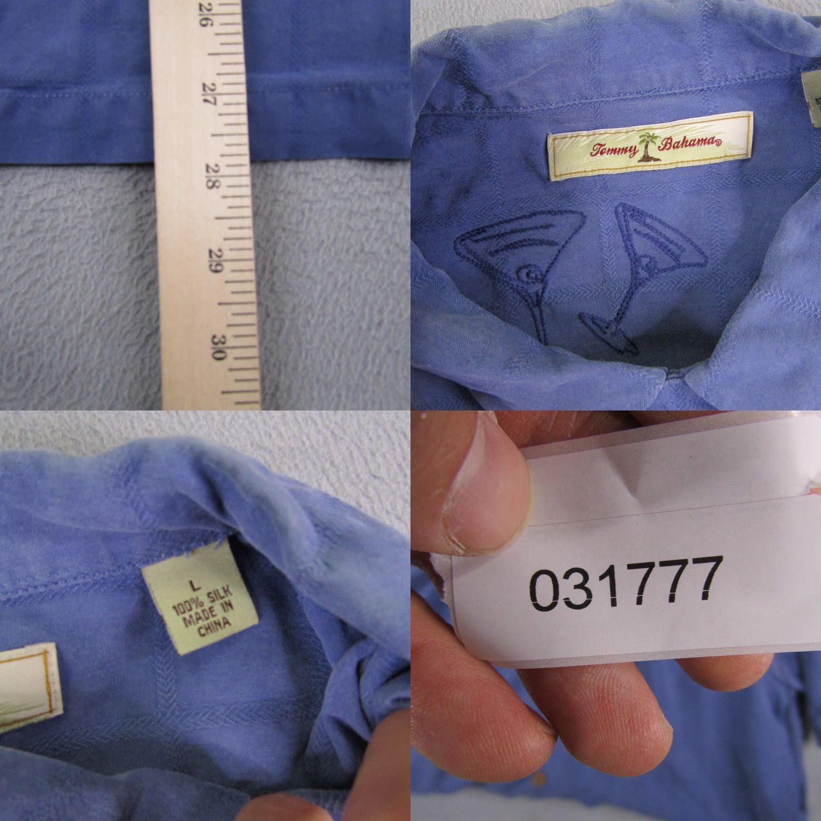 Tommy Bahama Tommy Bahama Shirt Mens Large Blue Silk Button Up Camp Casual Short Sleeve Tops Beach Hawaiian Men L Blue Silk Button-Up Shirt Size US L / EU 52-54 / 3 - 8 Thumbnail