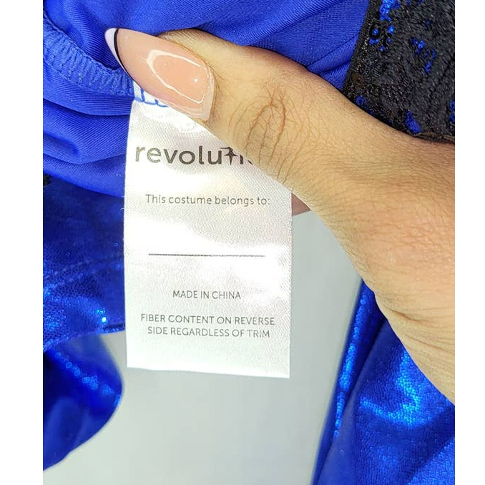 Other Revolution Black/Royal Blue One Piece Dance Costume Size LA Size L / US 10 / IT 46 - 3 Thumbnail