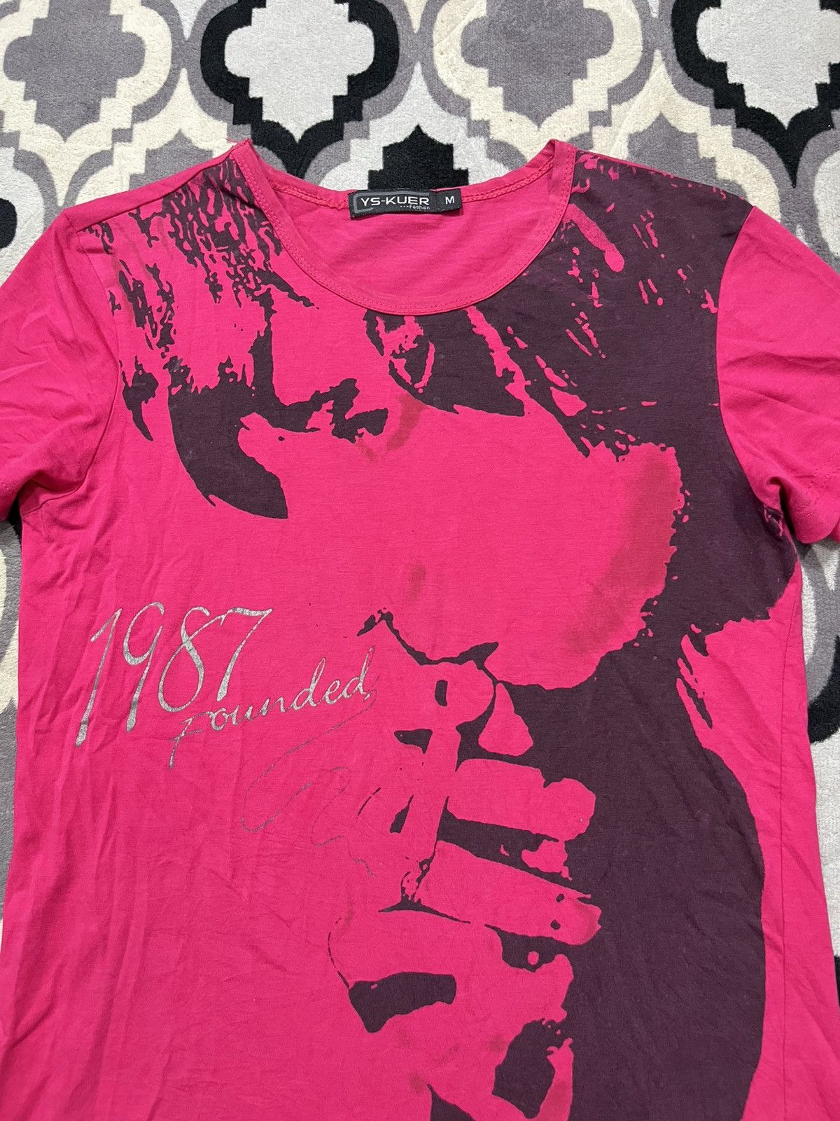 Hysteric Glamour Japanese ys kuer face tshirt Size US M / EU 48-50 / 2 - 2 Thumbnail