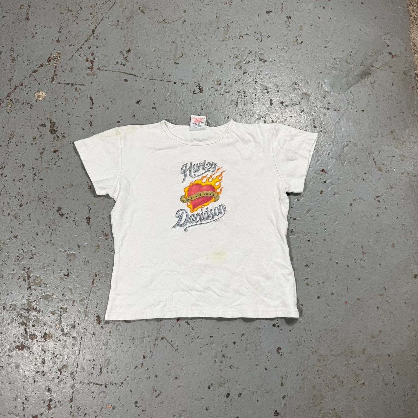 Harley Davidson Vintage harley davidson flaming heart Size M / US 6-8 / IT 42-44 - 1 Thumbnail