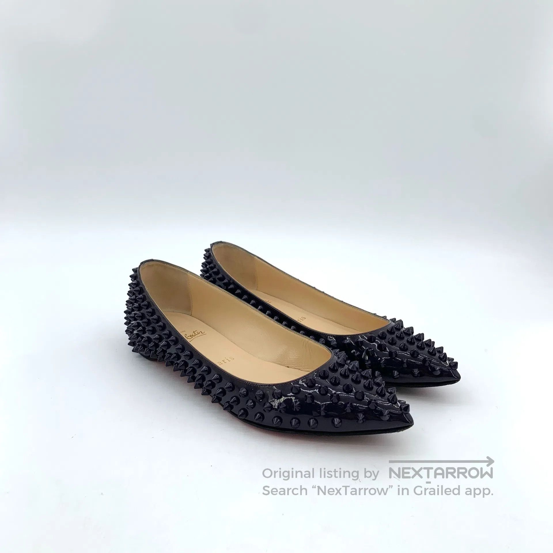 Christian Louboutin Christian Louboutin Deep Purple Full Stud Design Casual Fl Size US 6.5 / IT 36.5 - 2 Thumbnail