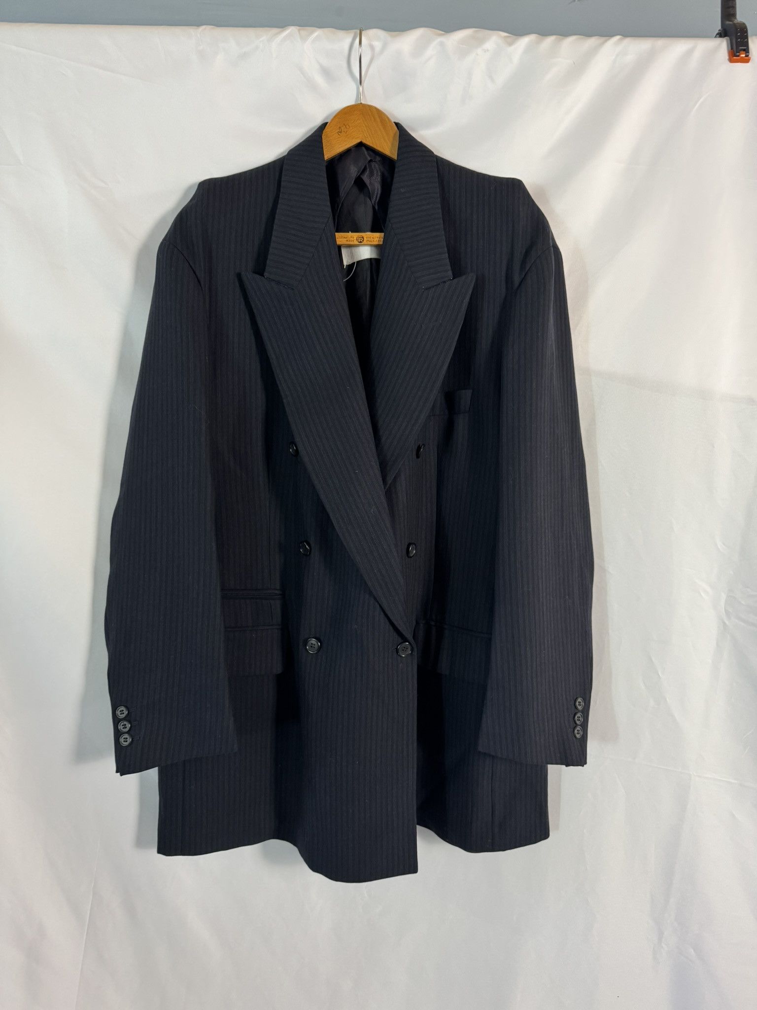 Maison Margiela Vintage Martin Margiela Double Breasted Pinstripe Blazer 42 Size M / US 6-8 / IT 42-44 - 1 Thumbnail