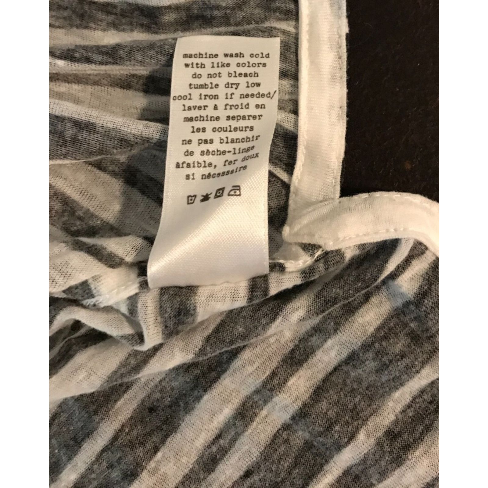 Rag & Bone Rag & Bone for Nordstrom Black & White Knit Stripped Tank Size S / US 4 / IT 40 - 8 Thumbnail