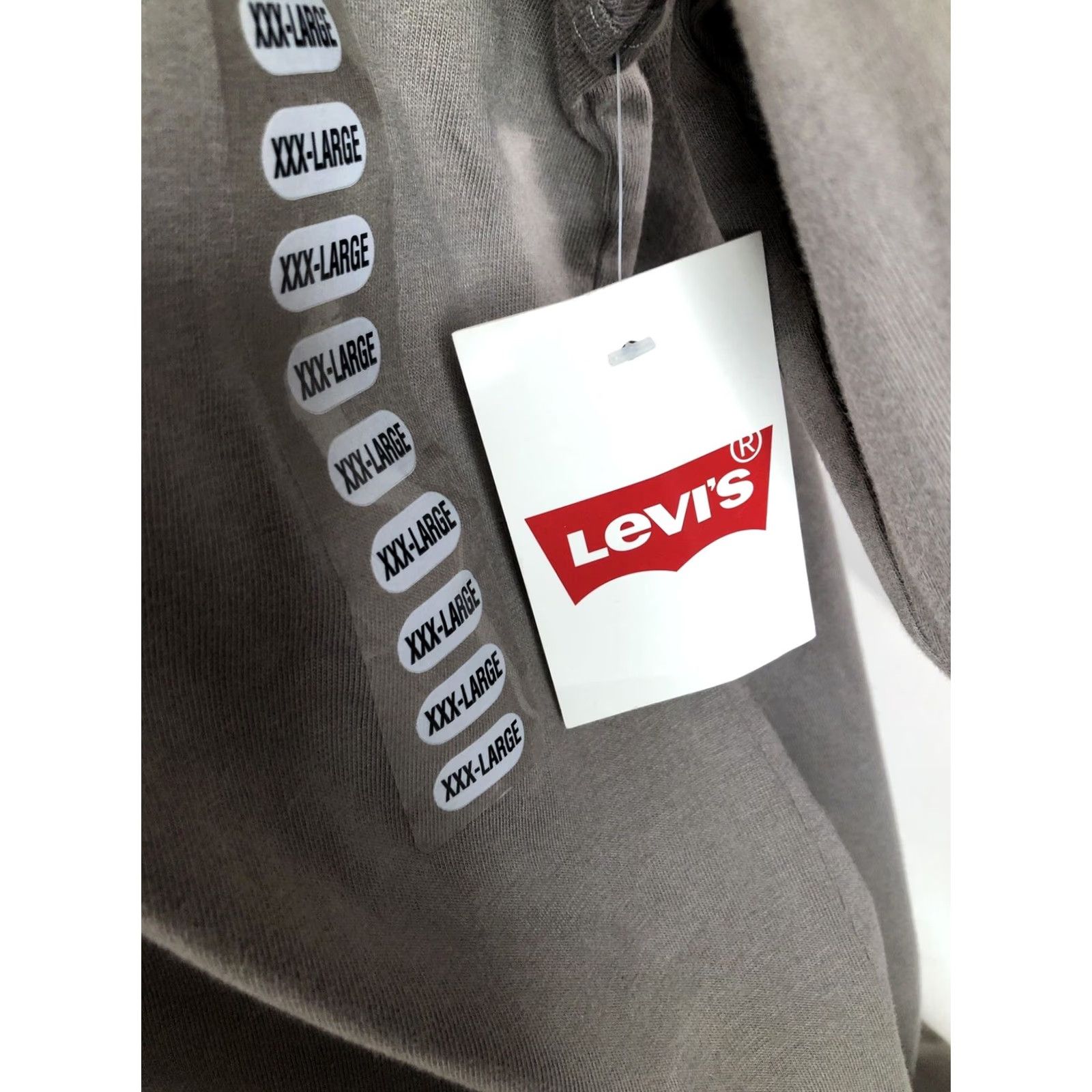 Levi's LEVI STRAUSS NEW w TAG Mens 3XL Button-Up Polo Safari Shirt Long Sleeve Grayish Brown Size US XXL / EU 58 / 5 - 3 Thumbnail