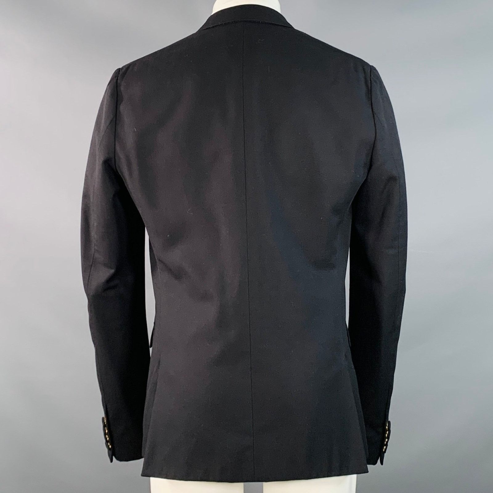 Calvin Klein CALVIN KLEIN Size 40 Wool Silk Notch Lapel Sport Coat Size 40R - 4 Thumbnail