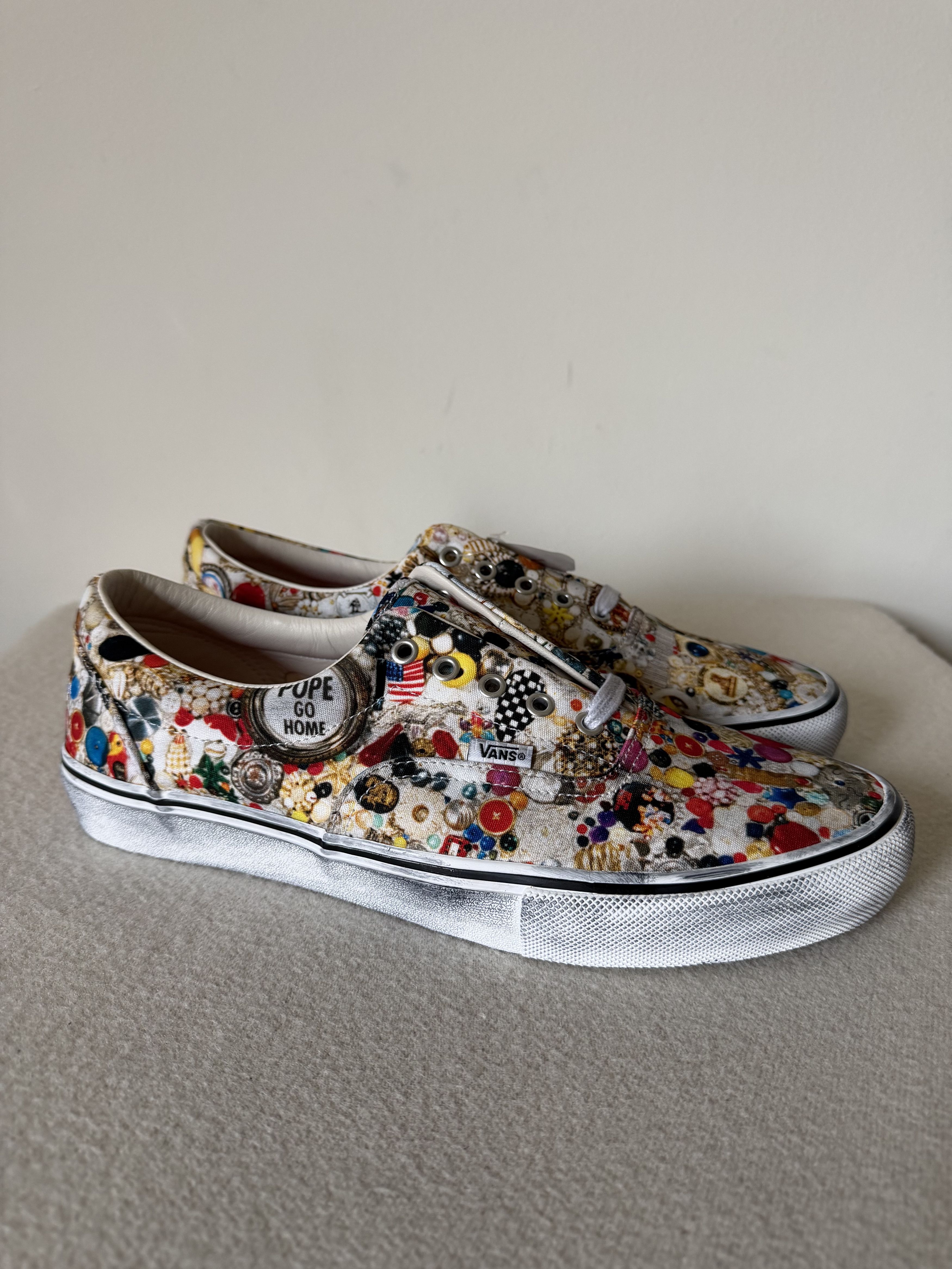 Supreme × Vans Supreme Vans Skate Era Mike Kelley in White Size US 13 / EU 46 - 1 Thumbnail