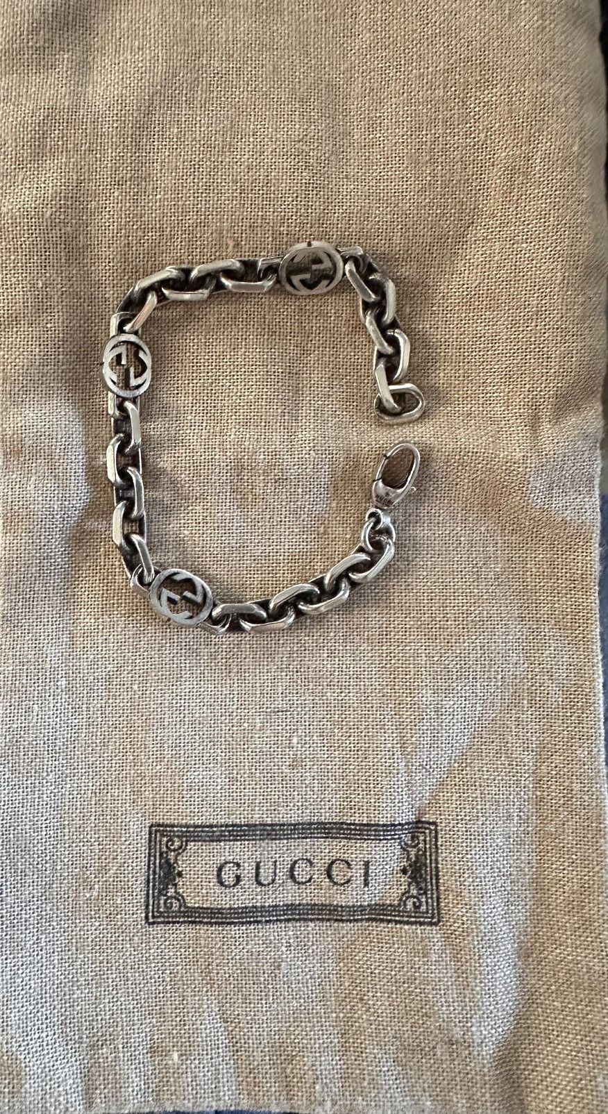 Gucci GUCCI INTERLOCKING CHAIN BRACELET Size ONE SIZE - 1 Thumbnail