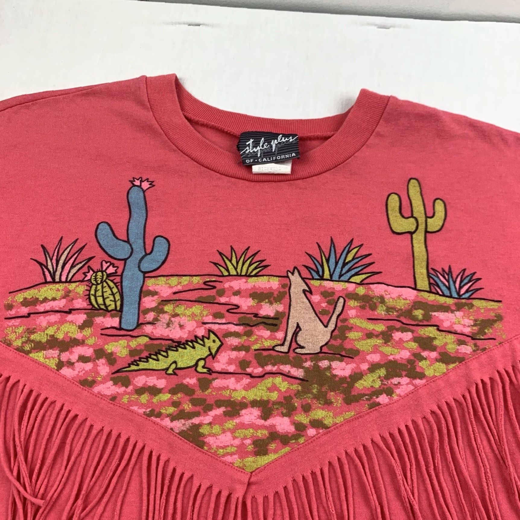 Vintage VINTAGE Style Plus Desert Nature Shirt Womens XL Pink Plus Outdoors 90s Animals Mens? Womens Size XL / US 12-14 / IT 48-50 - 2 Thumbnail