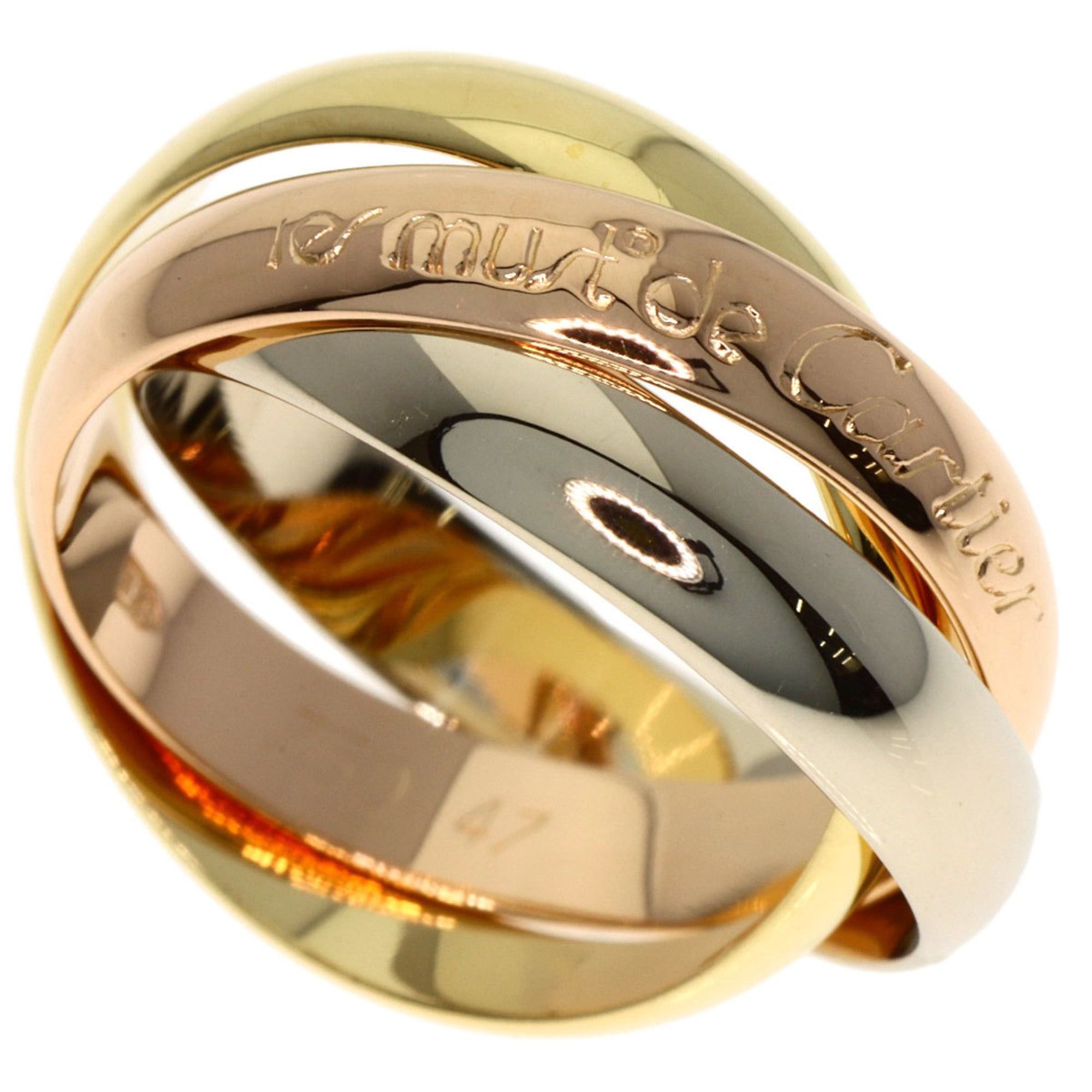 Cartier Cartier Trinity #47 Ring - 18K Yellow Gold/18K Pink White Gold Women's CARTIER Size ONE SIZE - 1 Thumbnail
