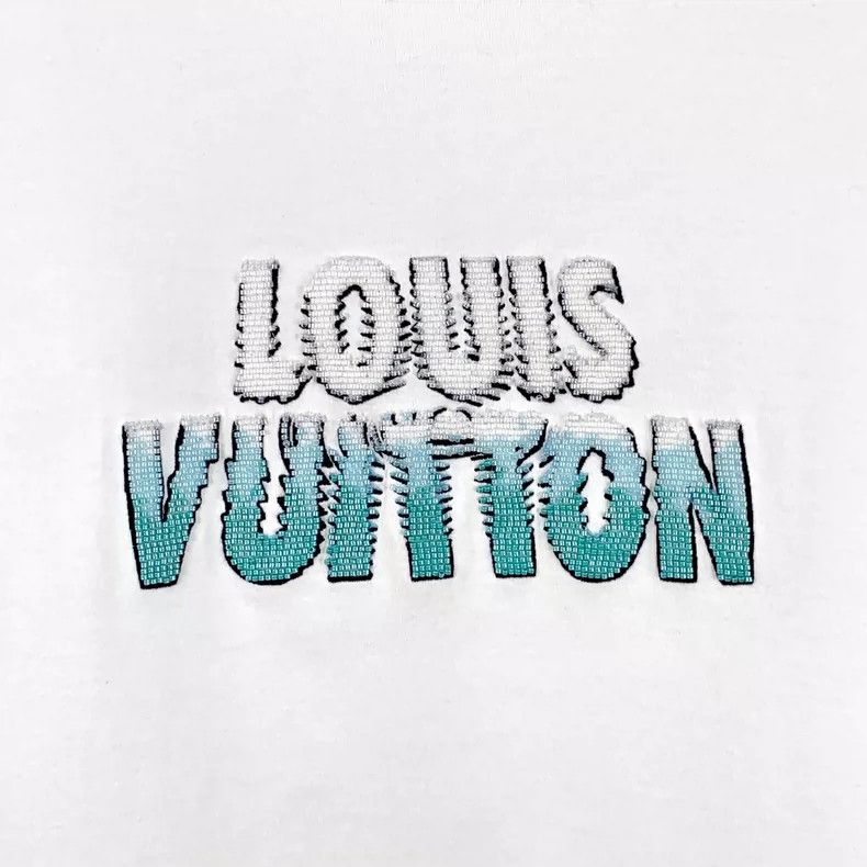 Louis Vuitton Louis Vuitton 23 white monogrammed beaded cotton short sle Size US XL / EU 56 / 4 - 4 Thumbnail