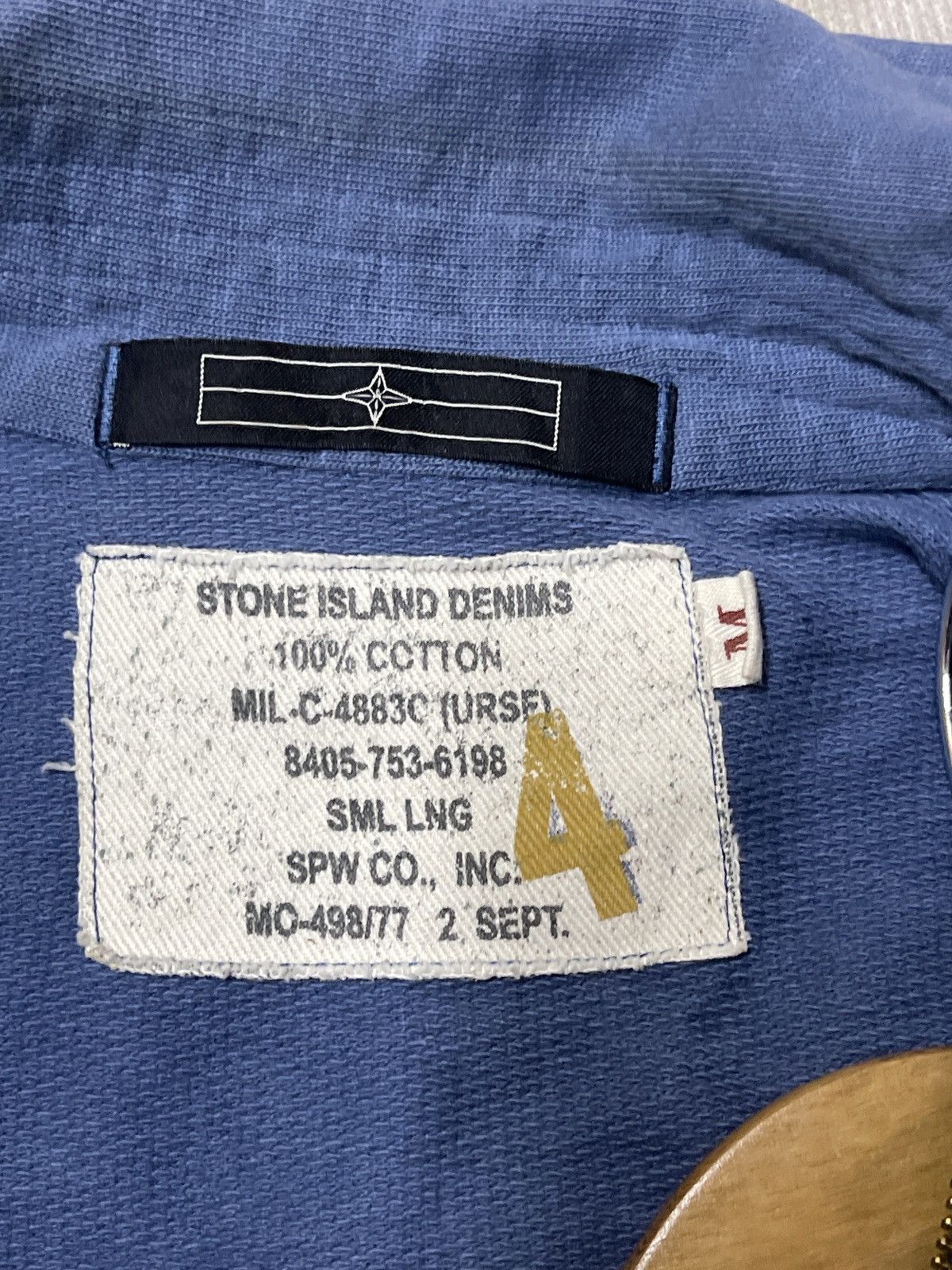 Stone Island Vintage stone island denim bomber Size US M / EU 48-50 / 2 - 9 Thumbnail